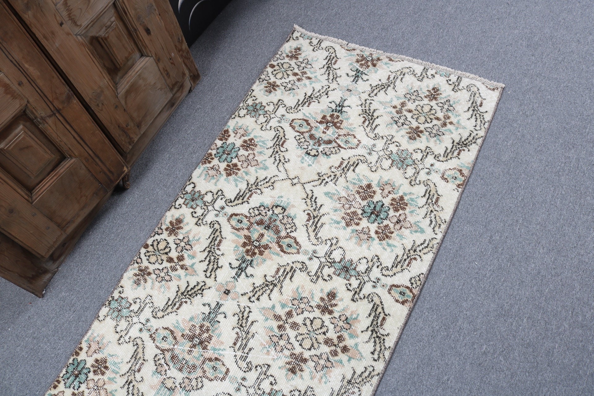 Beige Antique Rugs, 2.4x5.6 ft Small Rug, Small Area Rug, Modern Rugs, Statement Rug, Vintage Rugs, Bath Rugs, Turkish Rug, Handmade Rugs