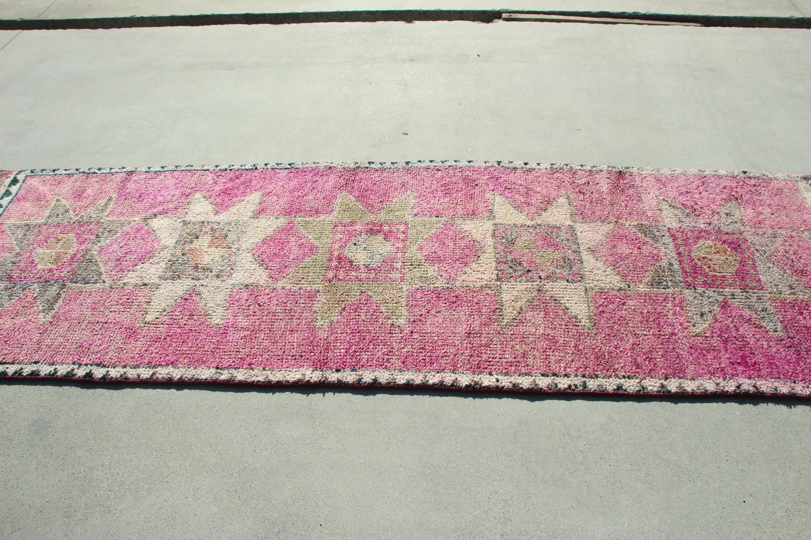 Merdiven Halıları, Yatak Odası Halısı, 3x9,2 ft Runner Halıları, Etnik Halılar, Koridor Halısı, Vintage Halılar, Geometrik Halılar, Türk Halıları, Pembe Nötr Halılar