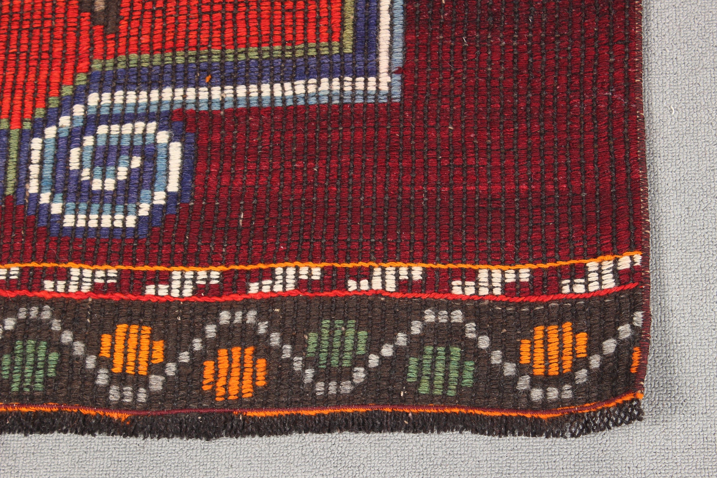 Vintage Runner Halı, Mutfak Halısı, Kilim, Oushak Halıları, Oryantal Halı, 3x9.9 ft Runner Halıları, Vintage Halı, Mor El Dokuma Halı, Türk Halısı