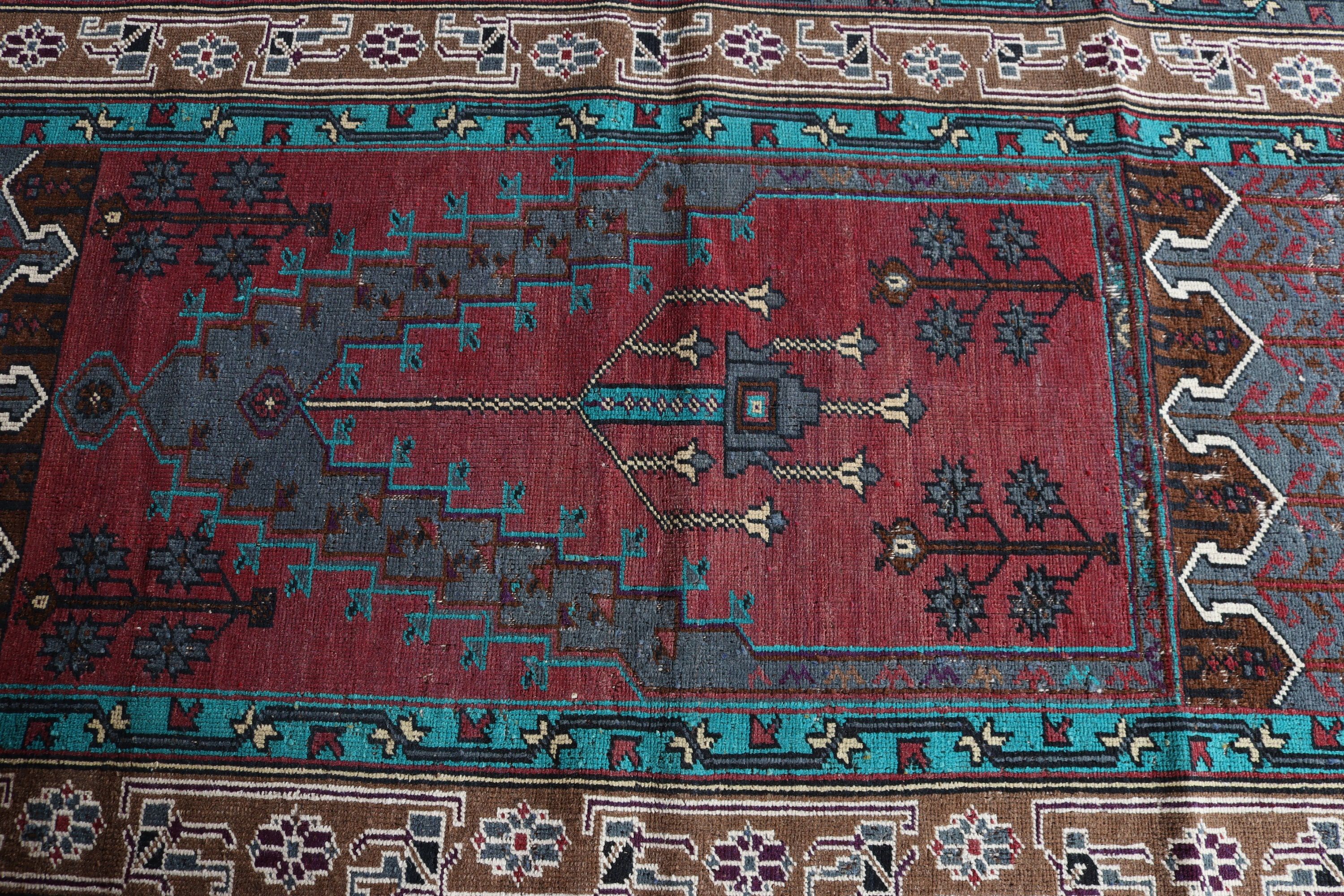 Vintage Aksan Halıları, Giriş Halısı, Türk Halısı, Vintage Halı, Mor Mutfak Halısı, 3,4x5,9 ft Aksan Halıları, Açıklama Halıları, Ev Dekorasyonu Halısı