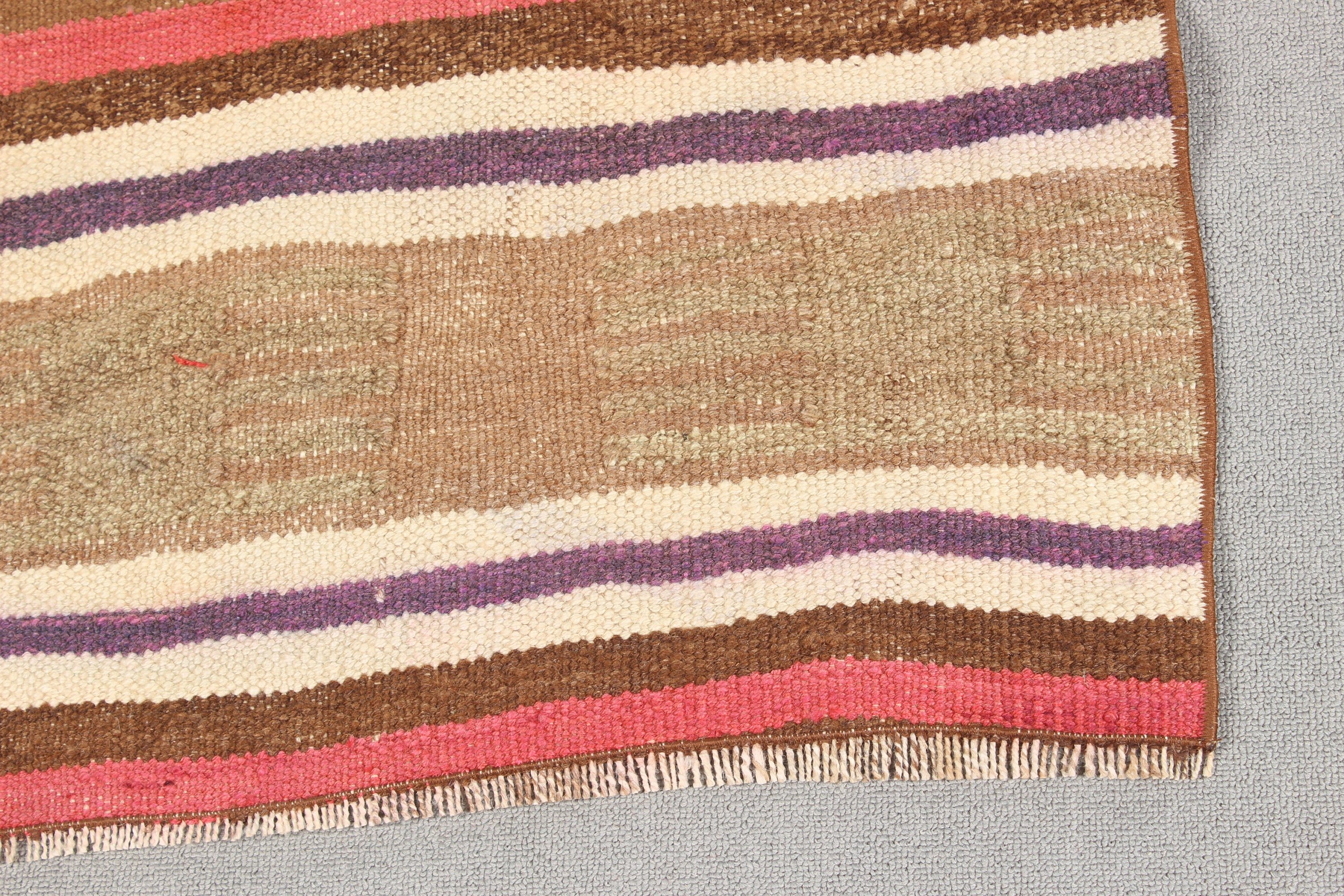 Lüks Halılar, Bej El Dokuma Halılar, Düz Dokuma Halı, 3,2x12,6 ft Runner Halı, Vintage Halı, Türk Halısı, Kilim, Koridor Halıları, El Dokuma Halılar