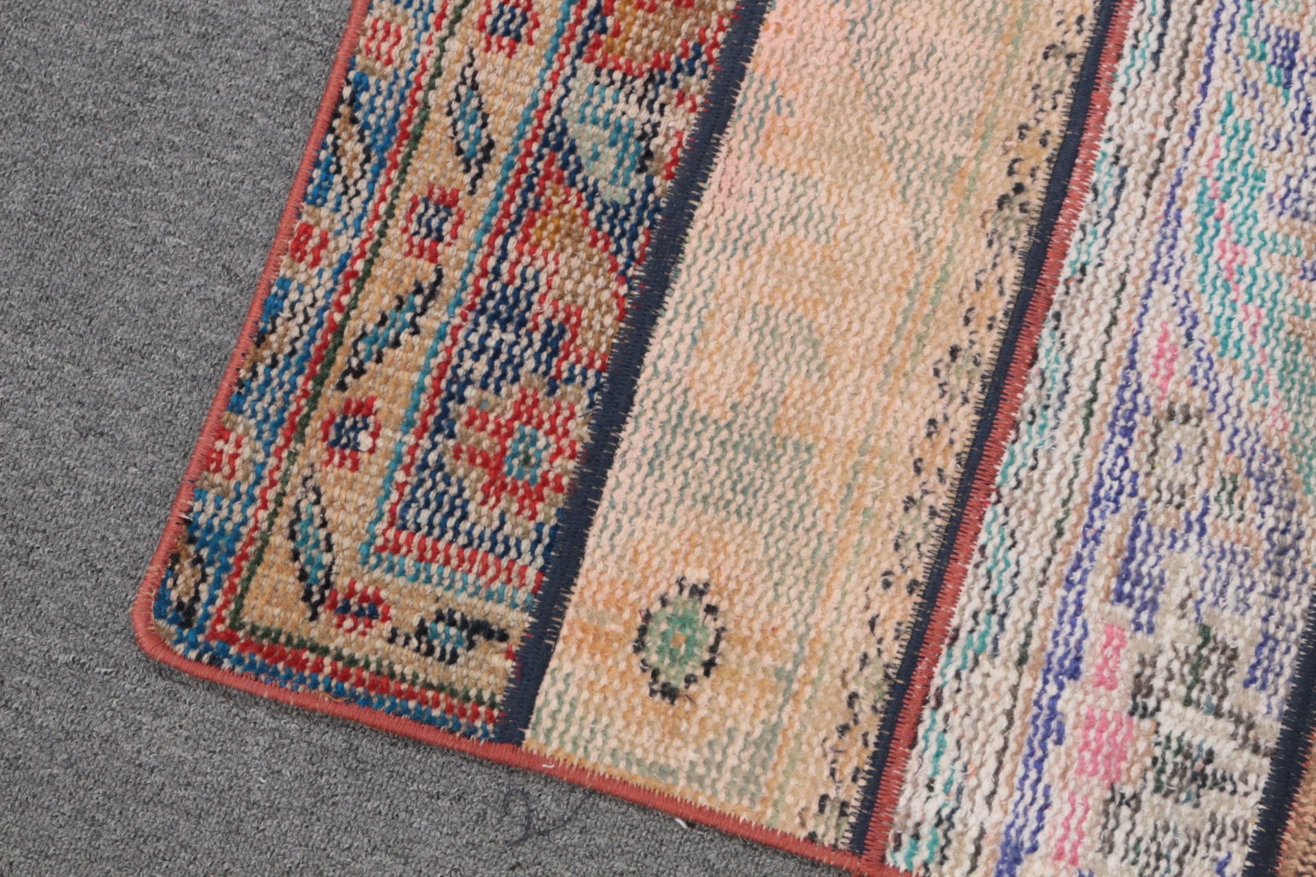 Bedroom Rug, Pale Rug, 2x3 ft Small Rug, Rugs for Bedroom, Door Mat Rug, Vintage Rugs, Beige Cool Rug, Wool Rugs, Bathroom Rug, Turkish Rug