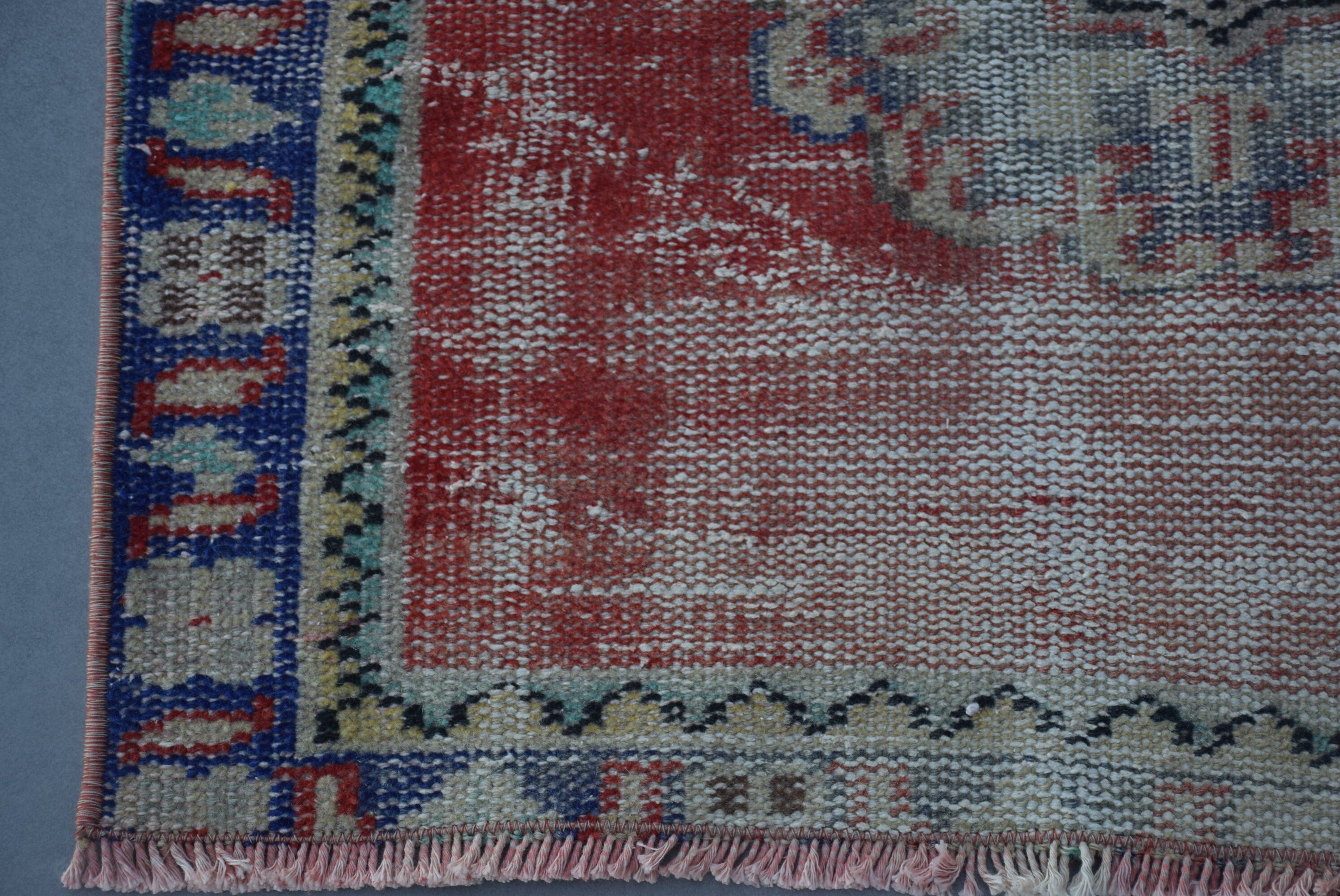 Kitchen Rugs, Turkish Rug, Rugs for Bathroom, Vintage Rugs, Bathroom Rug, Red  2.4x3.8 ft Small Rugs, Boho Rug, Bedroom Rug