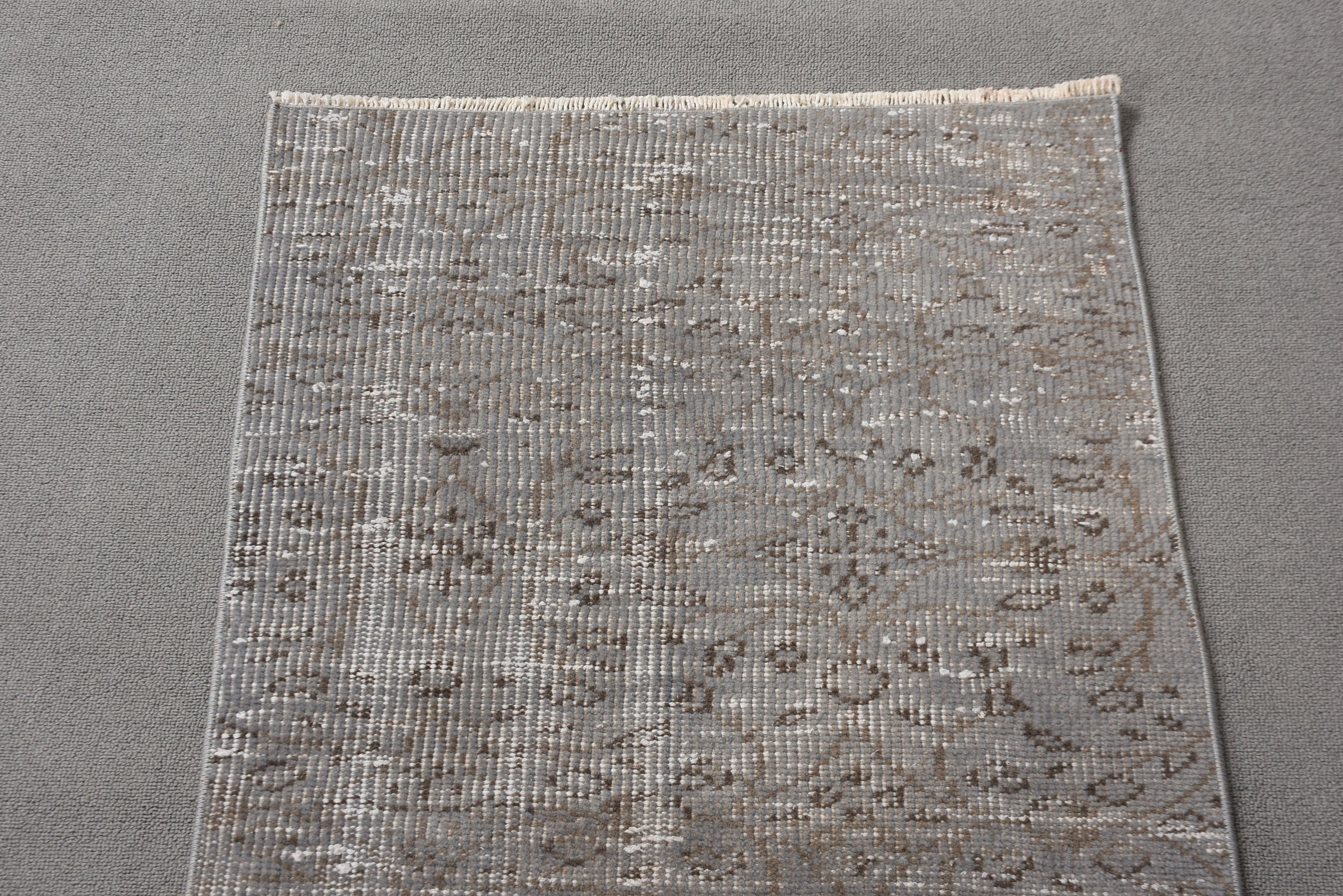 Luxury Rugs, Statement Rug, Neutral Rugs, Gray Floor Rug, Kitchen Rugs, 2.1x4.6 ft Small Rugs, Turkish Rug, Vintage Rug, Small Boho Rug