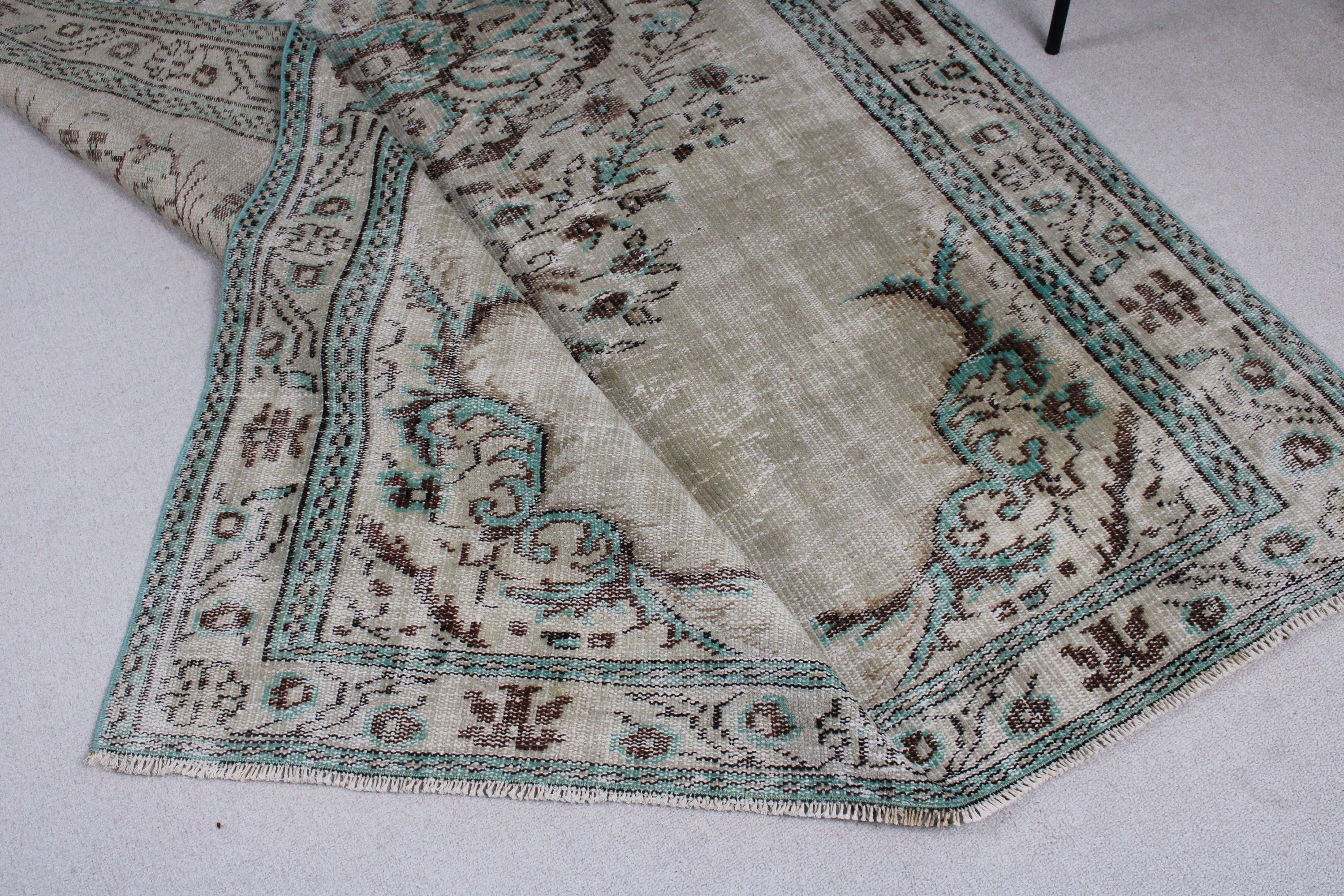 Yatak Odası Halıları, Kahverengi Açıklama Halıları, Anadolu Halısı, Türk Halısı, 5x8,4 ft Büyük Halı, Vintage Halılar, Oryantal Halılar, Büyük Oushak Halıları