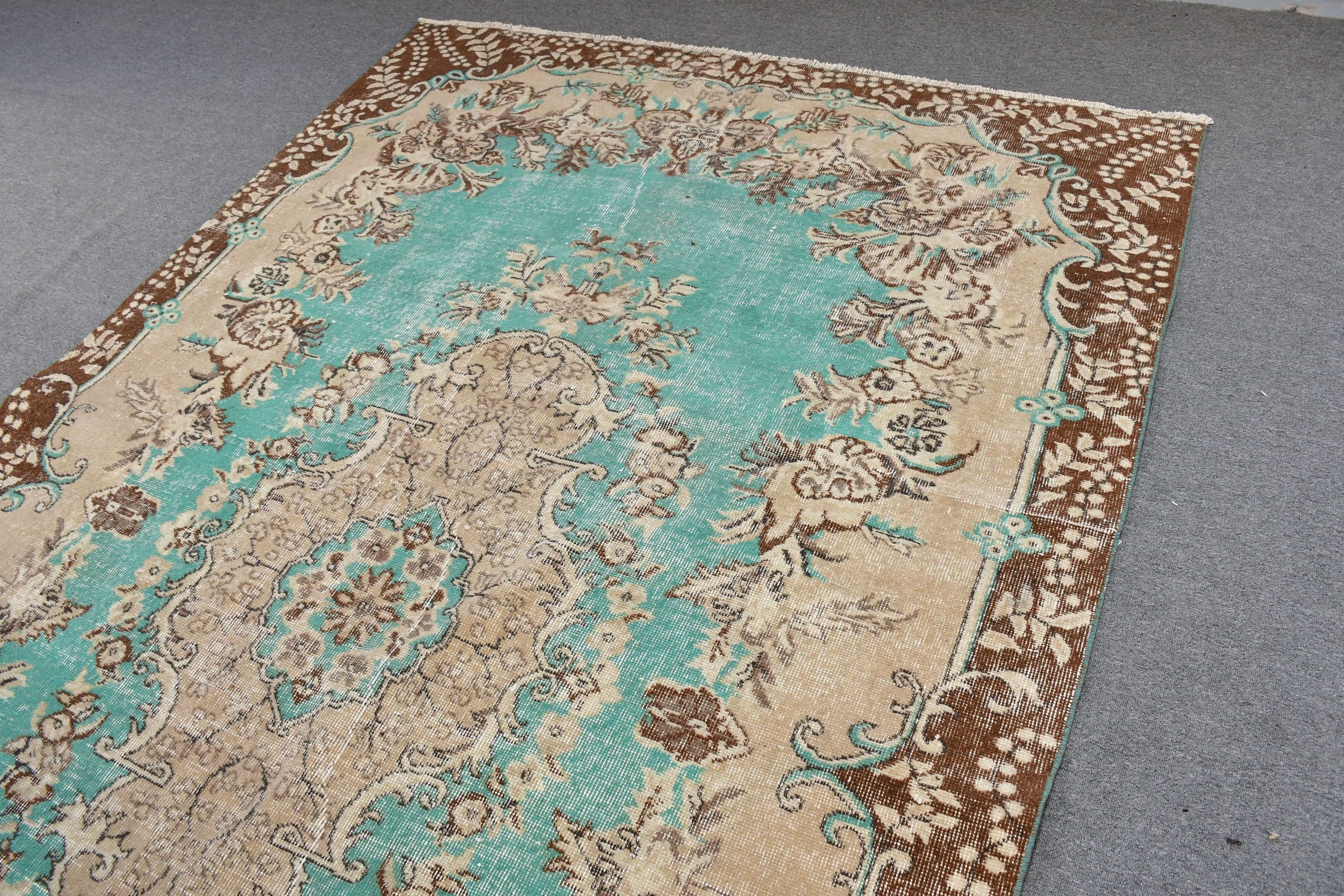 Living Room Rug, Cool Rug, Kitchen Rug, Handwoven Rugs, 6.3x10.2 ft Large Rug, Salon Rug, Turkish Rug, Vintage Rug, Rugs for Living Room