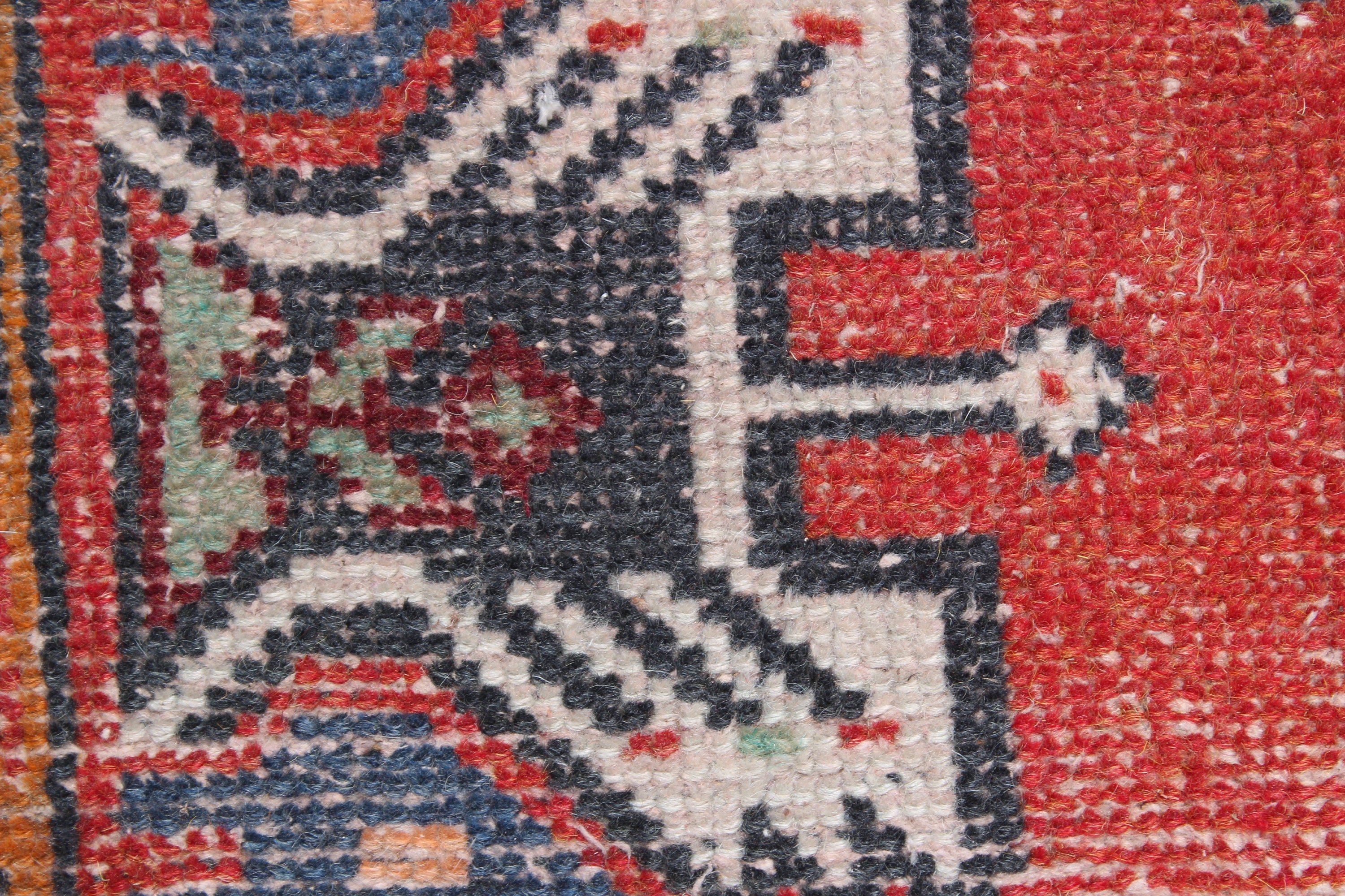 Neutral Rug, Red Anatolian Rug, Entry Rug, Car Mat Rug, Rugs for Kitchen, Turkish Rugs, Wool Rugs, 1.8x3 ft Small Rug, Vintage Rugs