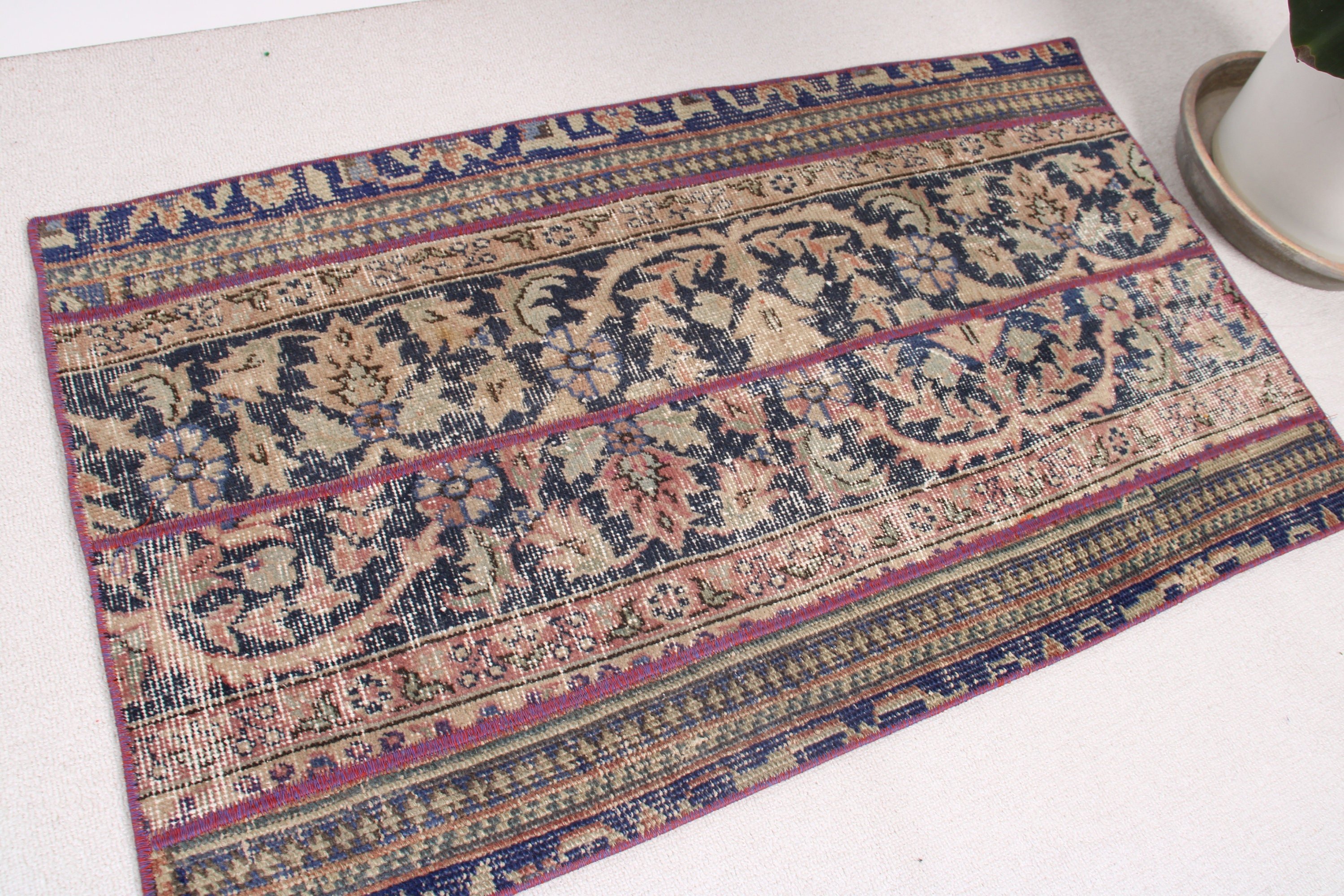 Etnik Halı, 2x3,5 ft Küçük Halılar, Araba Paspas Halıları, Çocuk Halıları, Vintage Halılar, Anadolu Halısı, Türk Halıları, Mavi Açıklama Halıları