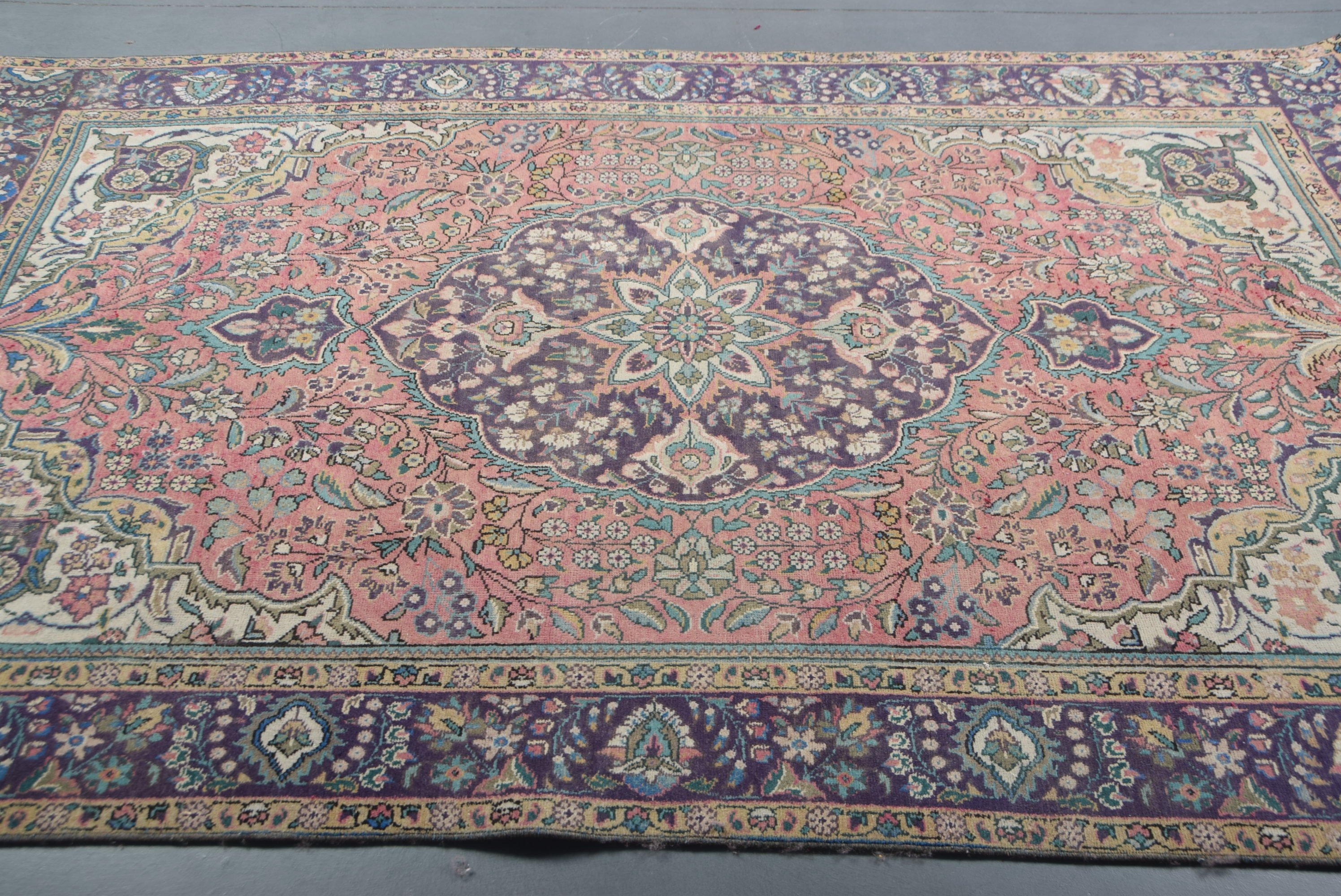 Yatak Odası Halısı, 6.2x9.6 ft Büyük Halılar, Türk Halısı, Pembe Fas Halısı, Fas Halıları, Ev Dekor Halıları, Vintage Halı, Yemek Odası Halıları, Soluk Halı