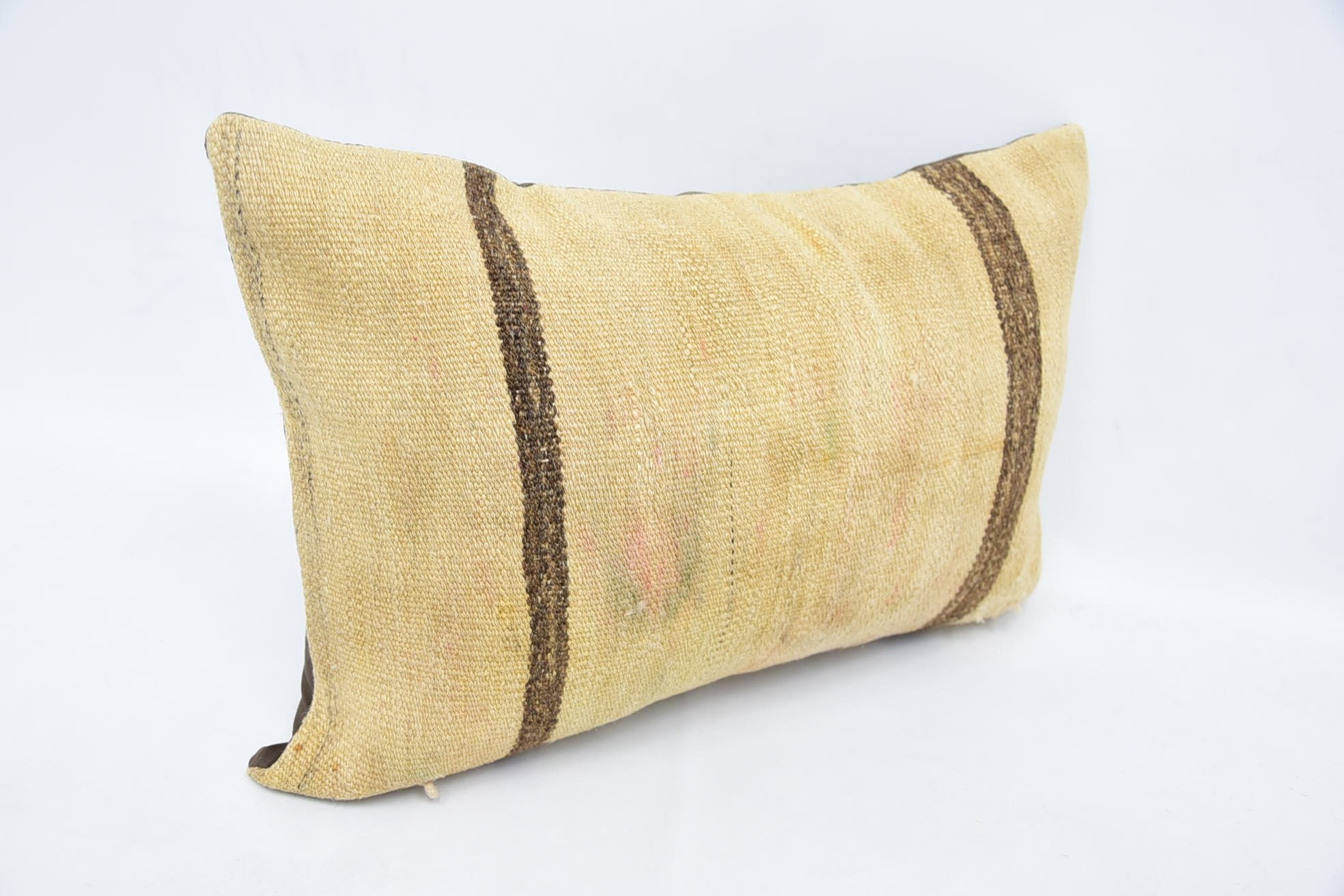 16"x24" Beige Cushion Case, Kilim Cushion Sham, Retro Throw Cushion, Boho Pillow, Personalized Gift Pillow Pillow, Pillow for Sofa