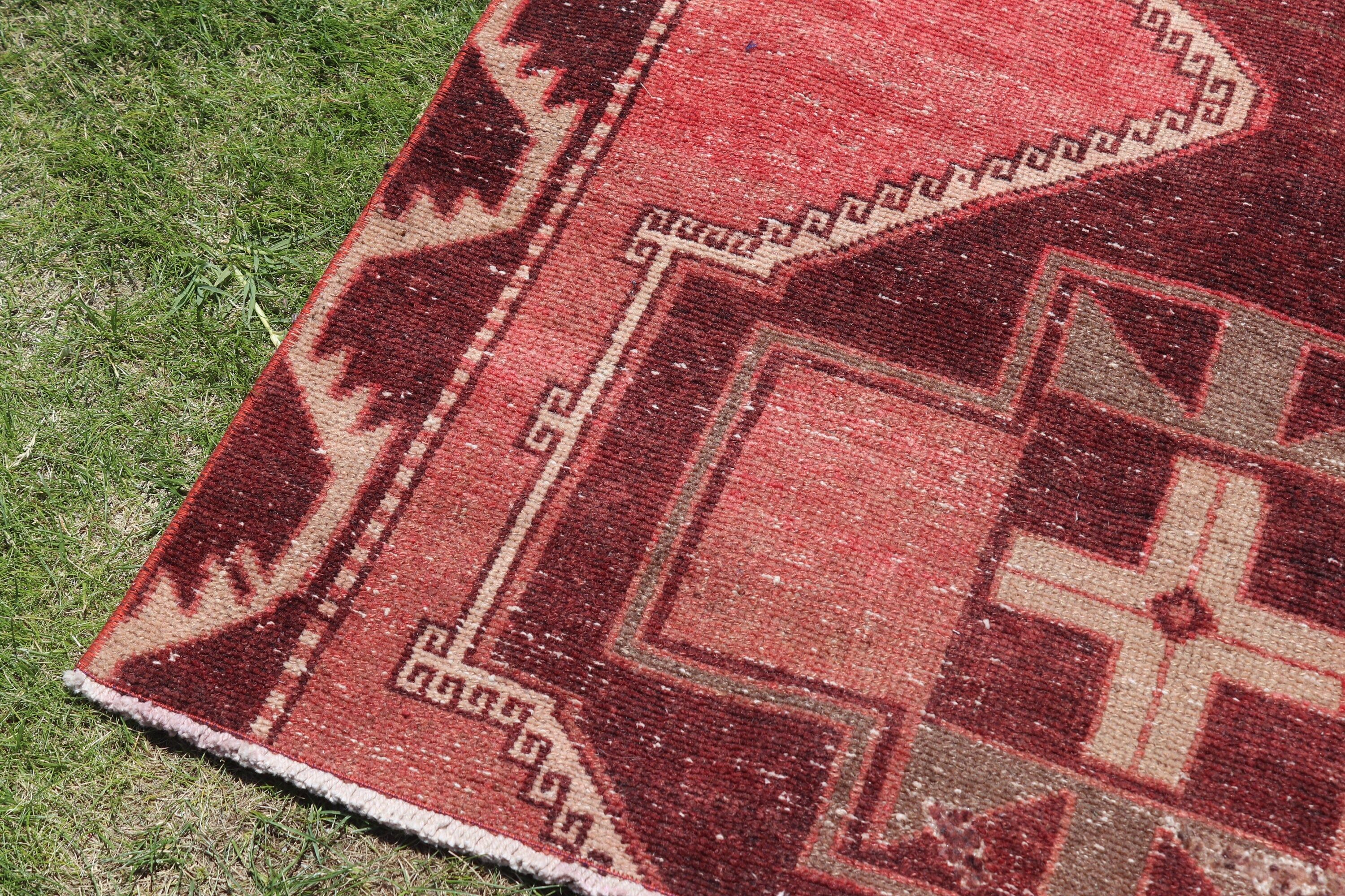 Cool Rugs, Pink  3.9x7.7 ft Area Rug, Turkish Rugs, Vintage Rug, Anatolian Rug, Nursery Rug, Kitchen Rugs, Traditional Rug