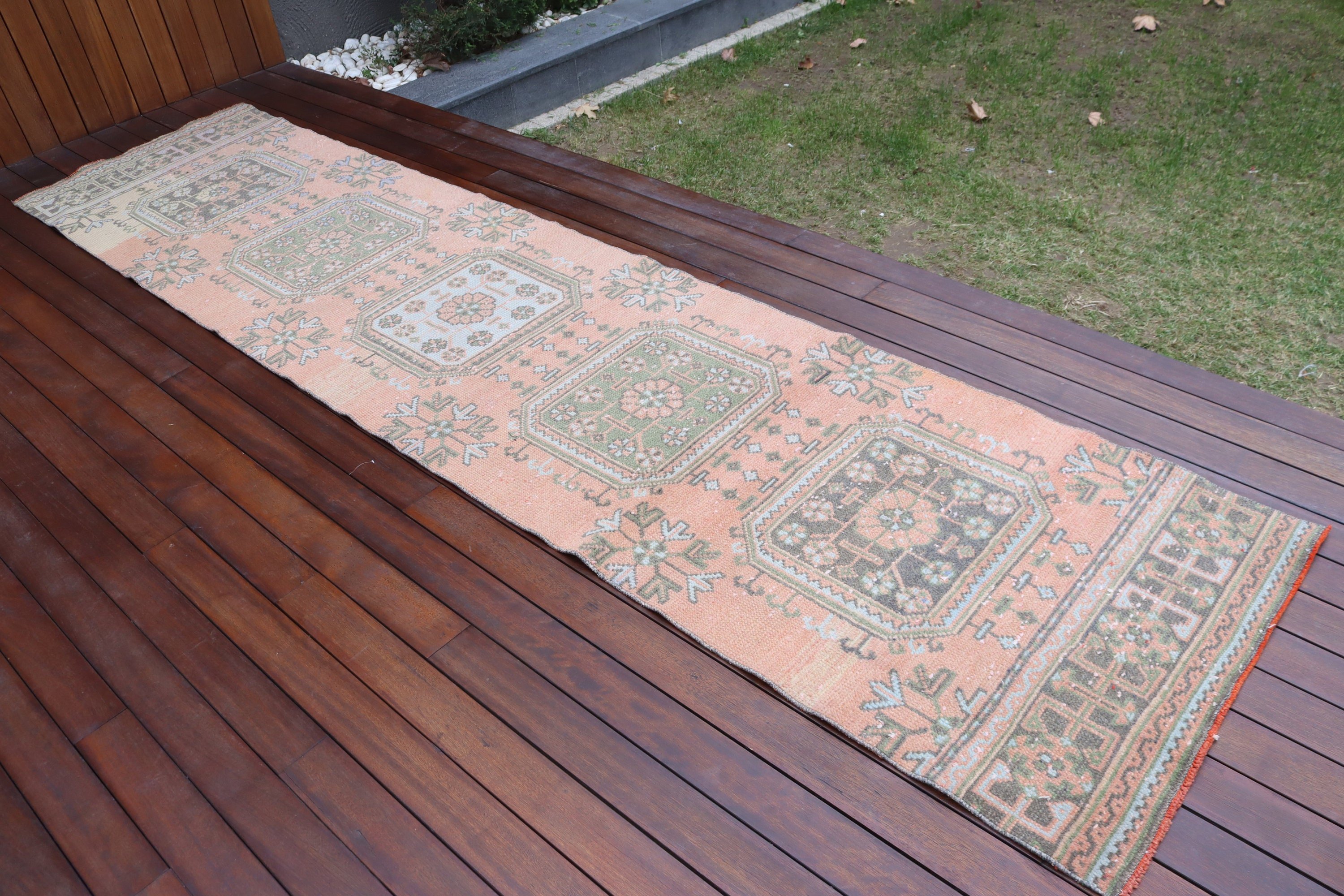 Egzotik Halılar, Beni Ourain Runner Halı, 2.6x11.3 ft Runner Halılar, Turuncu Fas Halısı, Fas Halısı, Vintage Halı, Yer Halıları, Türk Halısı