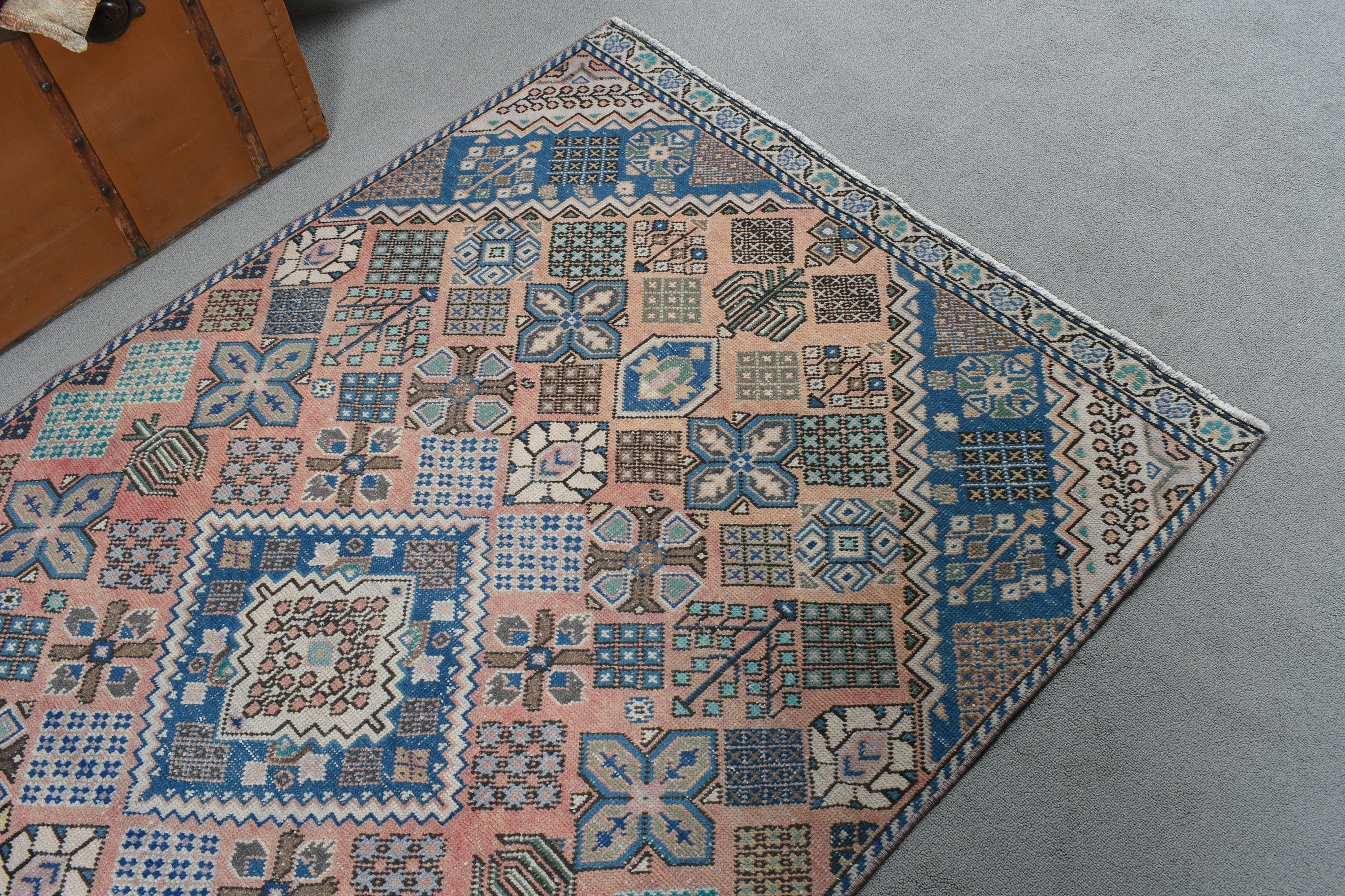 Türk Halısı, Giriş Halısı, Anadolu Halıları, Vintage Halı, Yatak Odası Halıları, Mutfak Halıları, 3,8x6,3 ft Accent Halıları, Turuncu Soğuk Halı, Lüks Halı