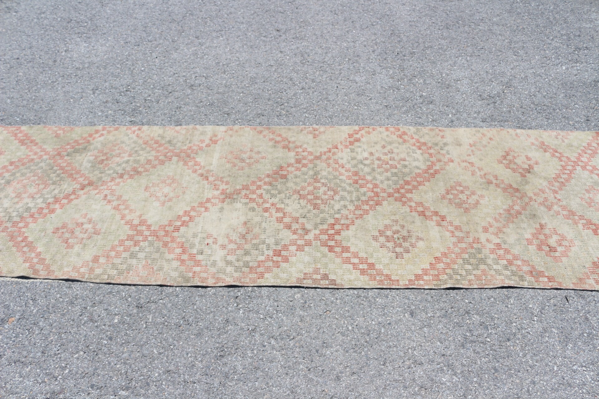 2.6x10.3 ft Runner Rug, Corridor Rug, Vintage Rug, Turkish Rug, Rugs for Kitchen, Kilim, Cool Rug, Beige Home Decor Rug, Bedroom Rugs