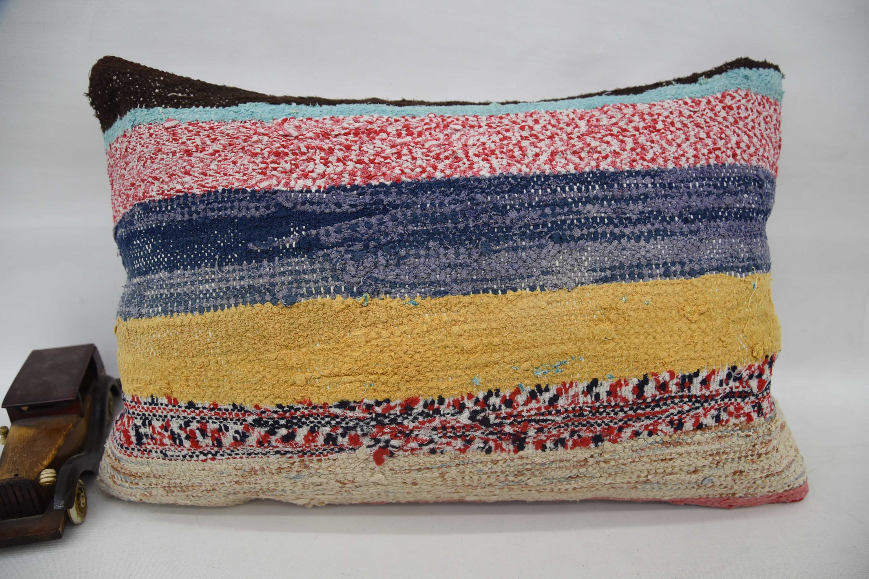 Vintage Pillow, 16"x24" Red Pillow, Vintage Kilim Throw Pillow, Nautical Throw Pillow Sham, Pet Cushion Case, Antique Pillows