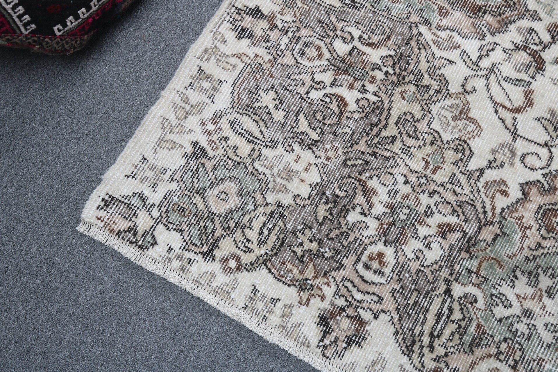 5.6x8.9 ft Büyük Halılar, Vintage Halı, Büyük Boho Halısı, Türk Halısı, Salon Halıları, Beyaz Antika Halılar, Boho Halıları, Yatak Odası Halıları, Mutfak Halısı