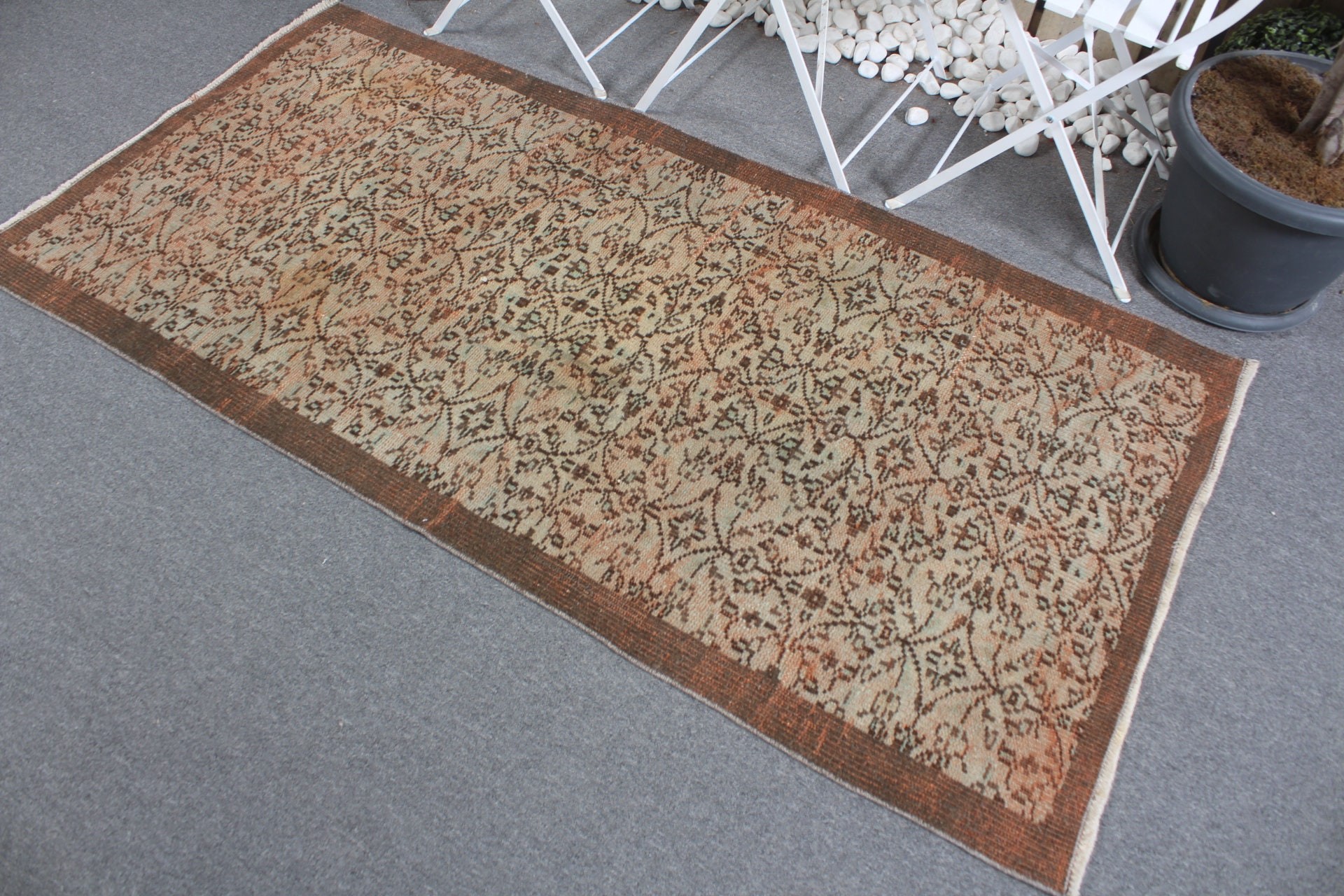 Antique Rug, Bedroom Rug, Brown Wool Rug, Nursery Rugs, Vintage Rug, Kitchen Rug, 3.1x6.2 ft Accent Rug, Turkish Rug, Rugs for Entry