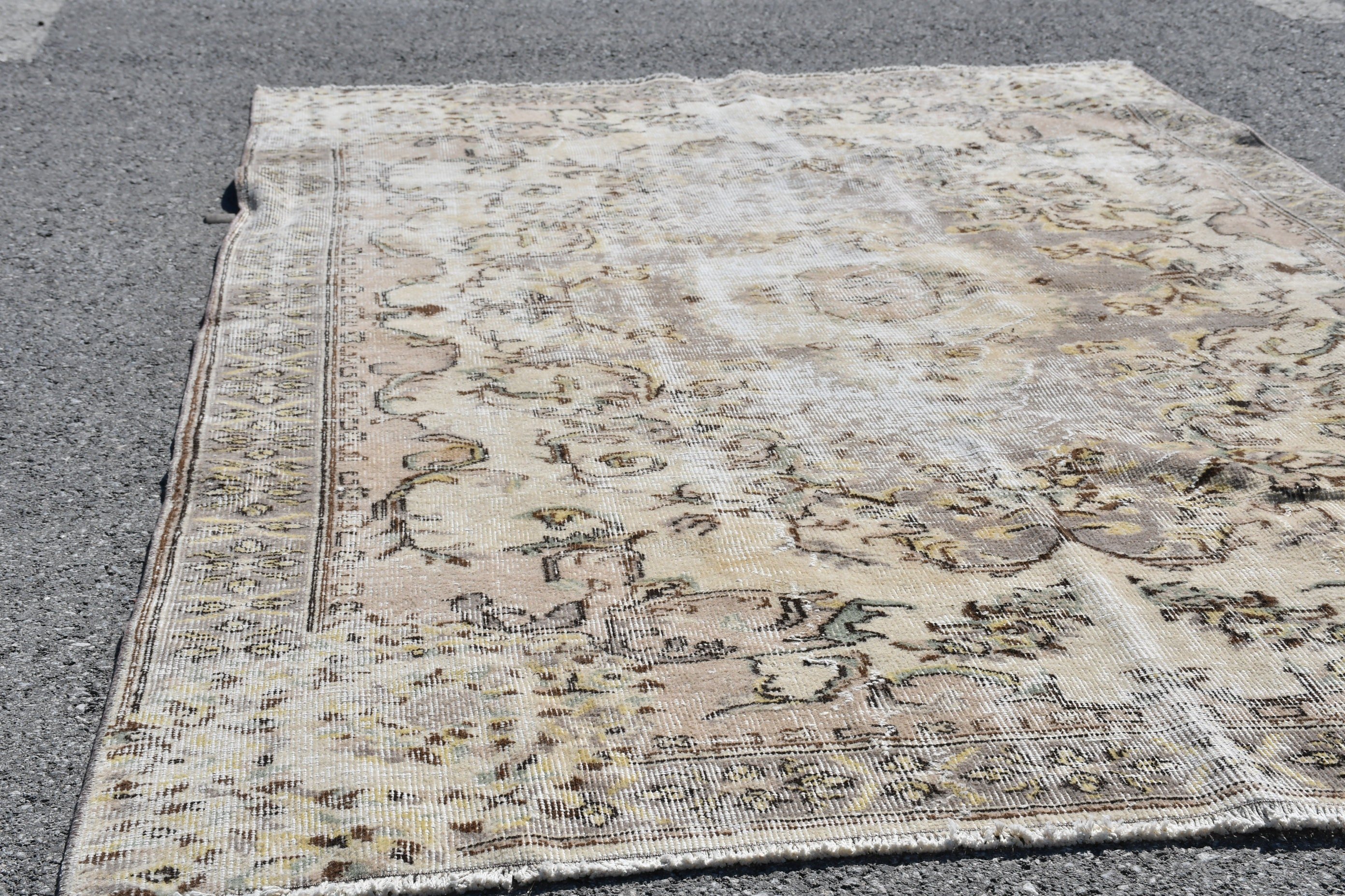 Living Room Rug, Dining Room Rug, Vintage Rug, Turkish Rug, Floor Rug, Bedroom Rug, Moroccan Rugs, Pink Moroccan Rug, 5.2x8.5 ft Large Rug