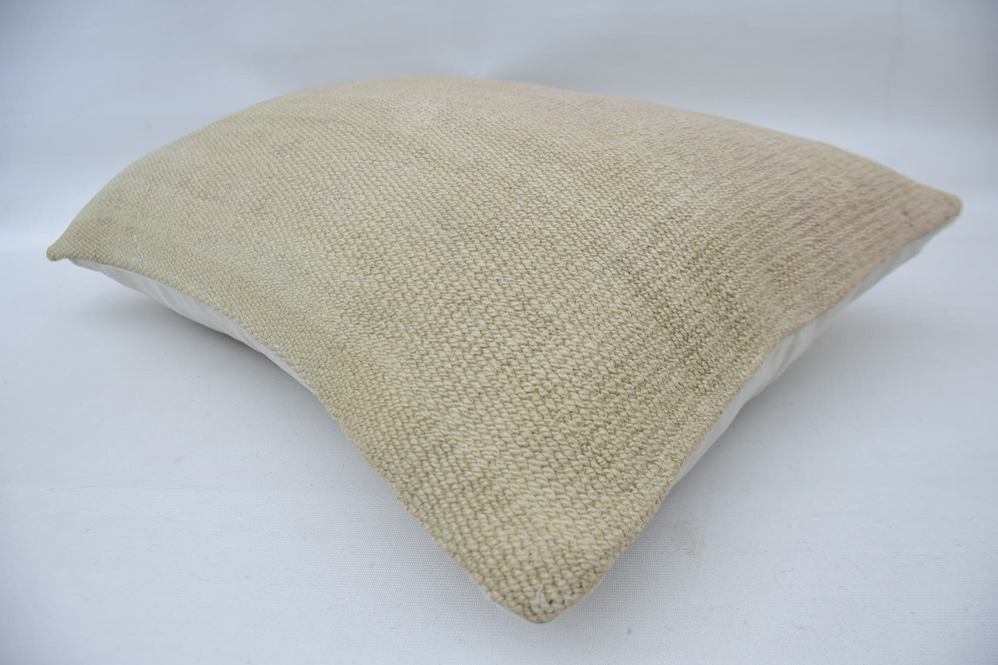 16"x24" Beige Pillow, Tribal Pillow Case, Pillow for Sofa, Kilim Cushion Sham, Turkish Kilim Pillow, Colorful Pillow Case