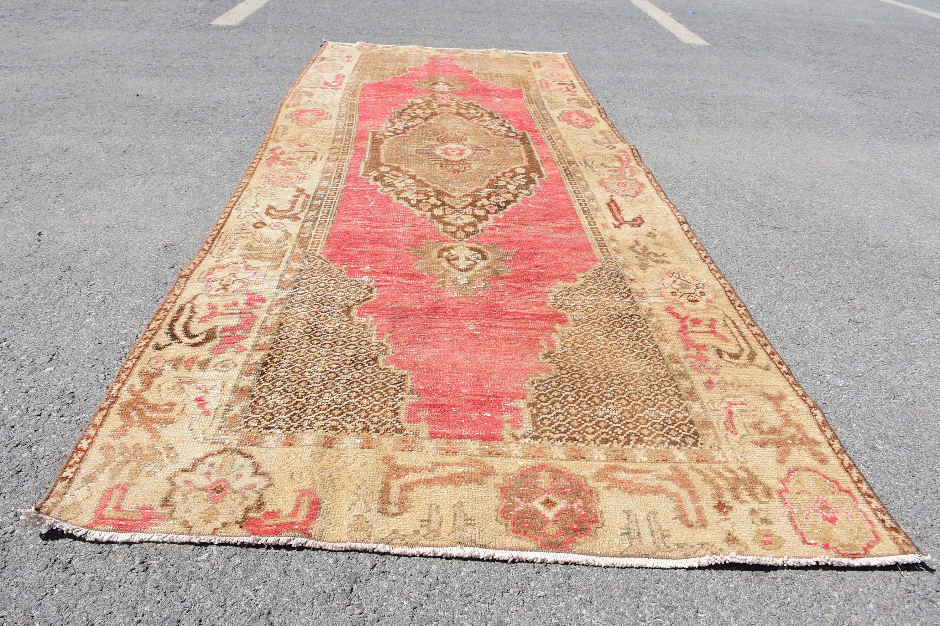 Anadolu Halısı, Soluk Halı, Mutfak Halısı, Yemek Odası Halısı, Türk Halısı, Vintage Halı, Oturma Odası Halısı, 4x9.6 ft Alan Halıları, Yemek Odası Halıları