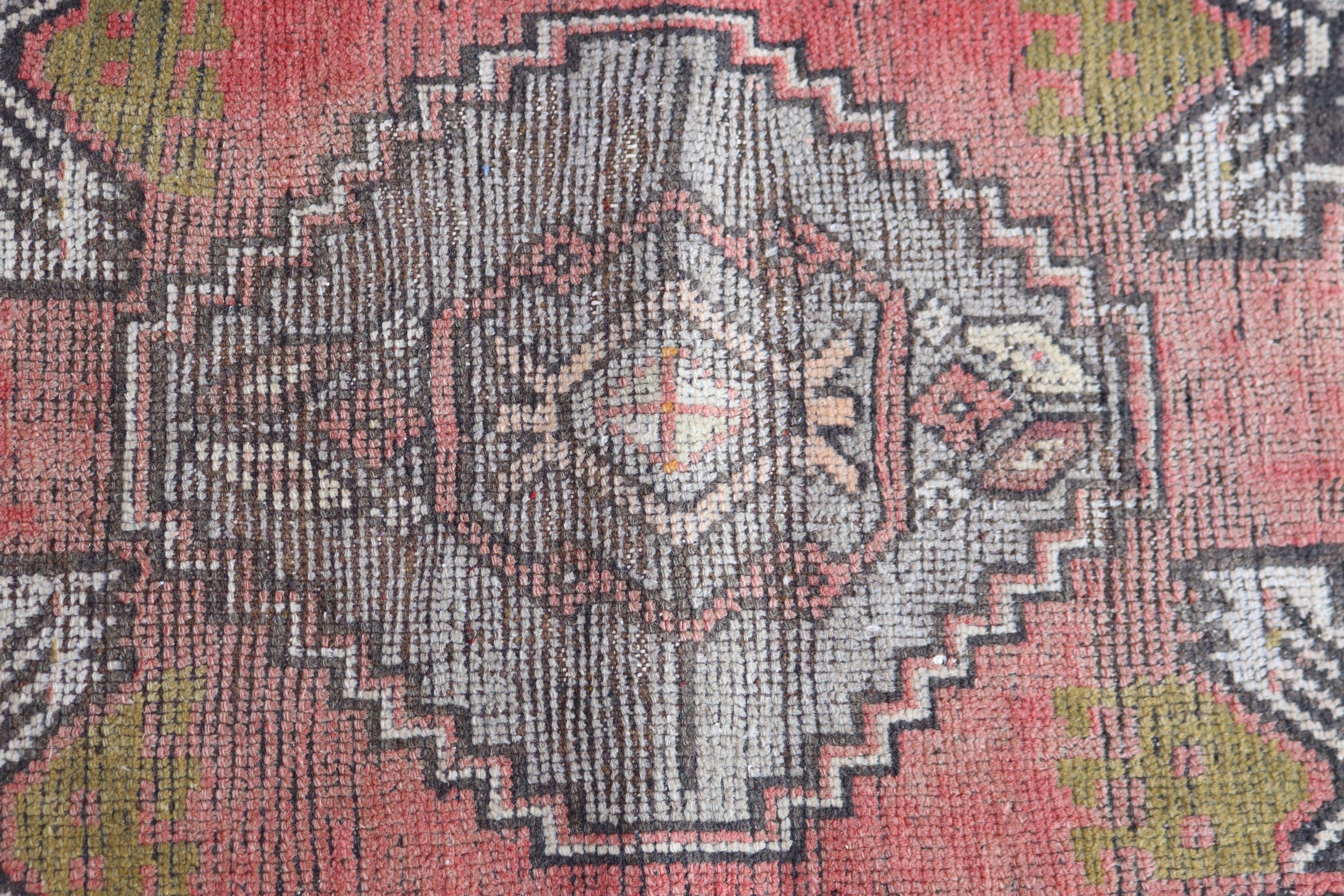 Küçük Vintage Halı, Modern Halı, Pembe Modern Halı, Türk Halısı, Duvara Asılı Halılar, Ev Dekor Halıları, 1.5x3.1 ft Küçük Halılar, Vintage Halılar