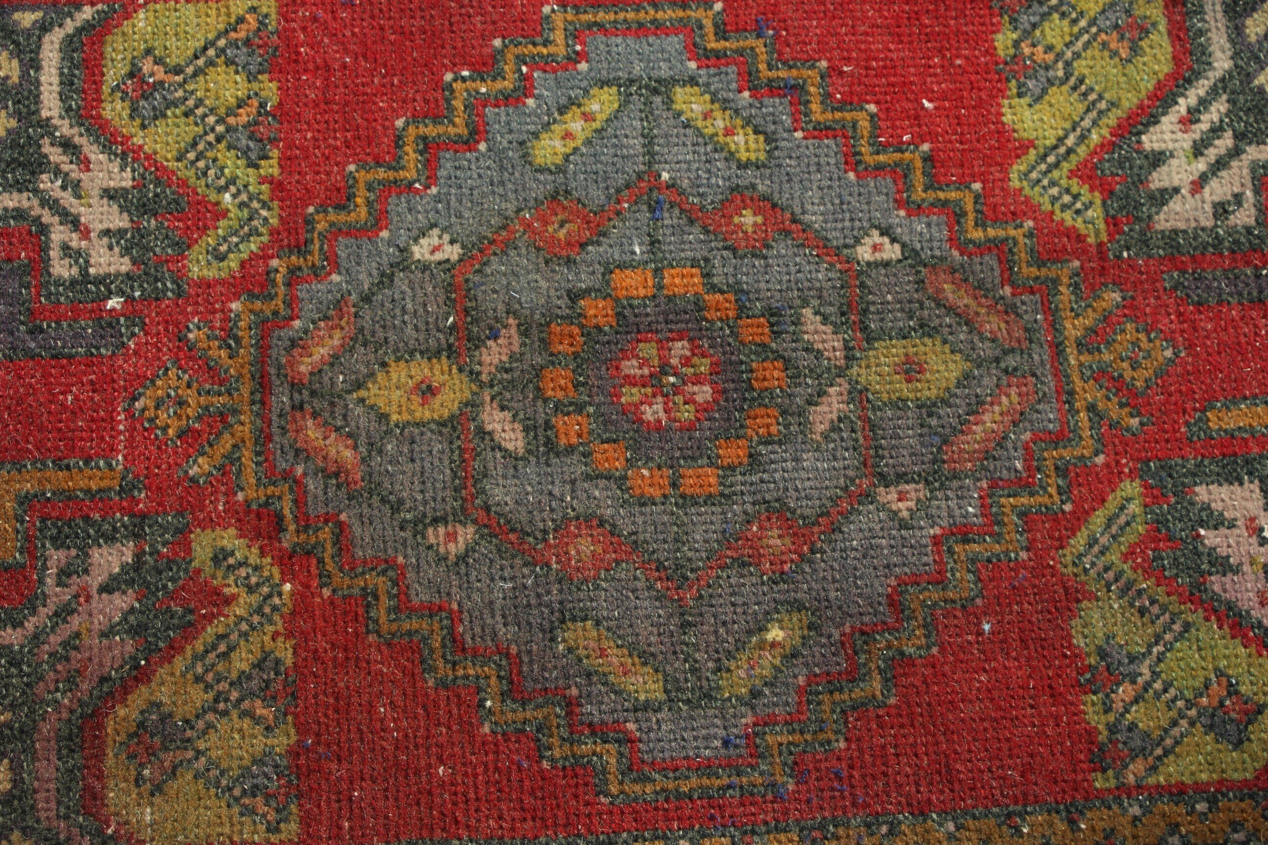 Giriş Halıları, Türk Halısı, Küçük Vintage Halı, Yatak Odası Halısı, 1.7x3 ft Küçük Halı, Ev Dekor Halısı, Giriş Halısı, Vintage Halı, Kırmızı El Dokuma Halı