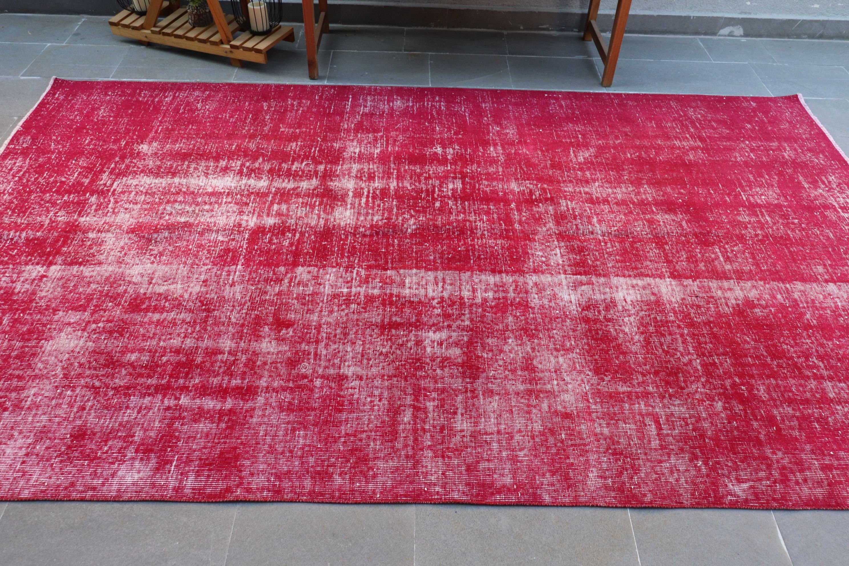 Living Room Rug, Antique Rugs, Turkish Rugs, Purple  5.9x9.7 ft Large Rug, Cool Rugs, Vintage Rug, Outdoor Rugs, Bedroom Rug