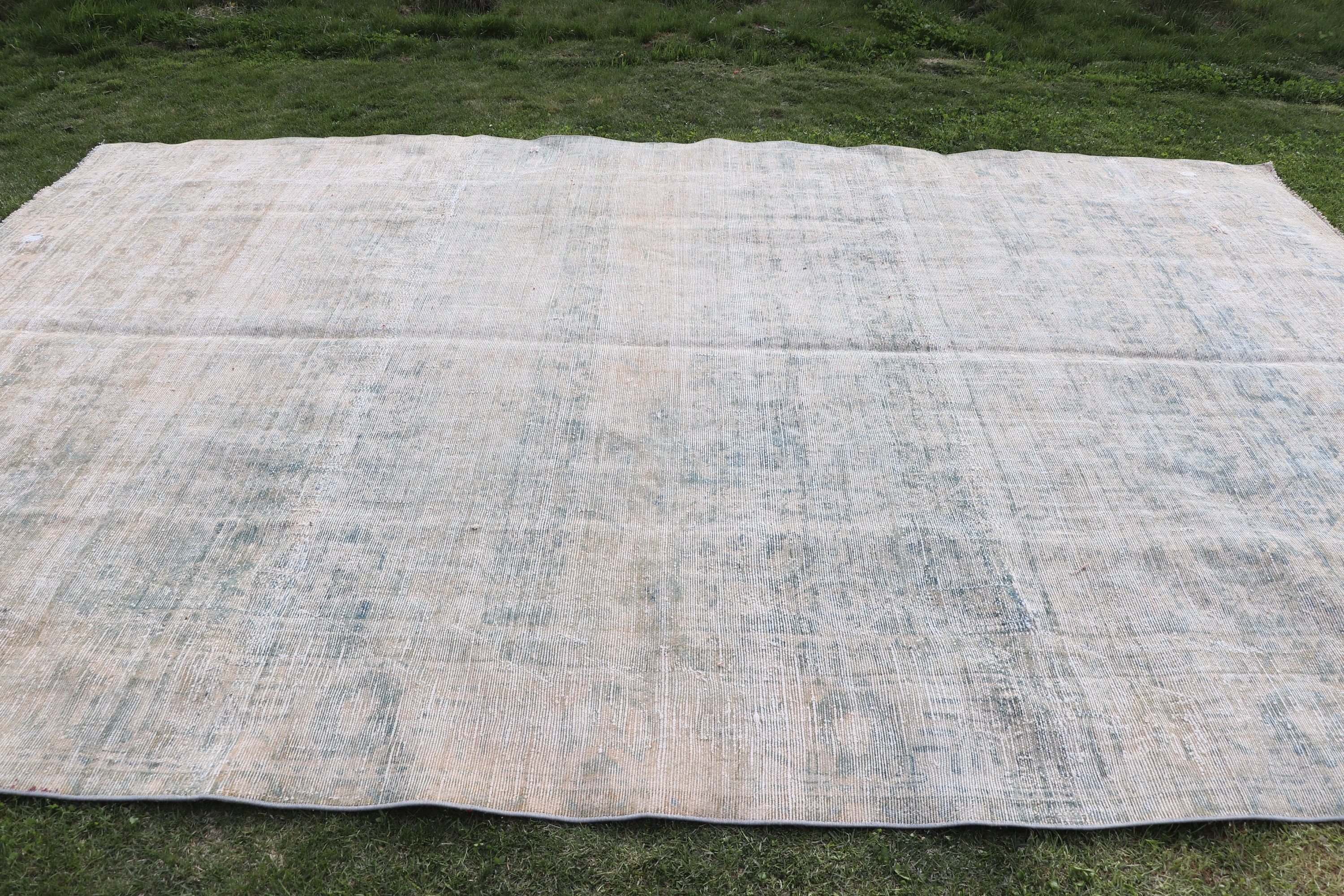 8.2x12.7 ft Oversize Rugs, Modern Rugs, Saloon Rug, Turkish Rug, Tribal Rug, Vintage Rugs, Boho Rug, Living Room Rugs, Bronze Neutral Rugs