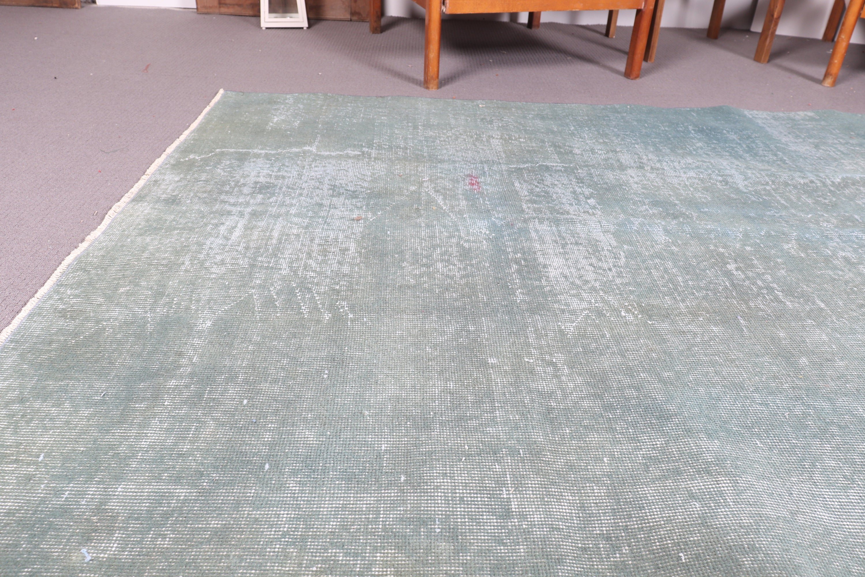 Green Cool Rug, Vintage Rugs, Turkish Rugs, Salon Rug, Home Decor Rug, Antique Rugs, 4.9x8.5 ft Large Rug, Rugs for Salon, Bedroom Rugs