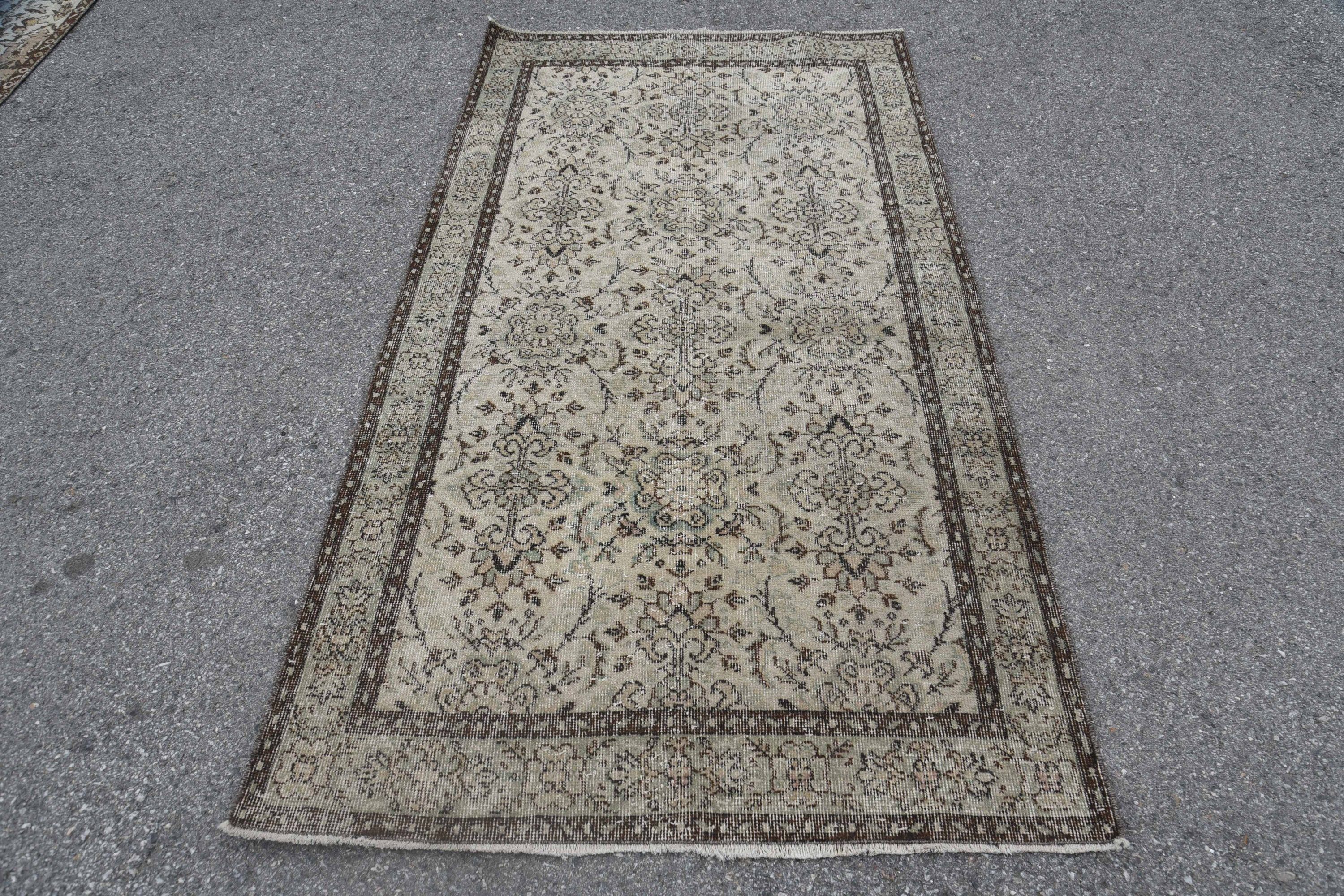 Living Room Rug, Floor Rug, Rugs for Bedroom, Bedroom Rug, Turkish Rug, Vintage Rug, Antique Rug, Boho Area Rug Rugs, 3.8x6.9 ft Area Rug