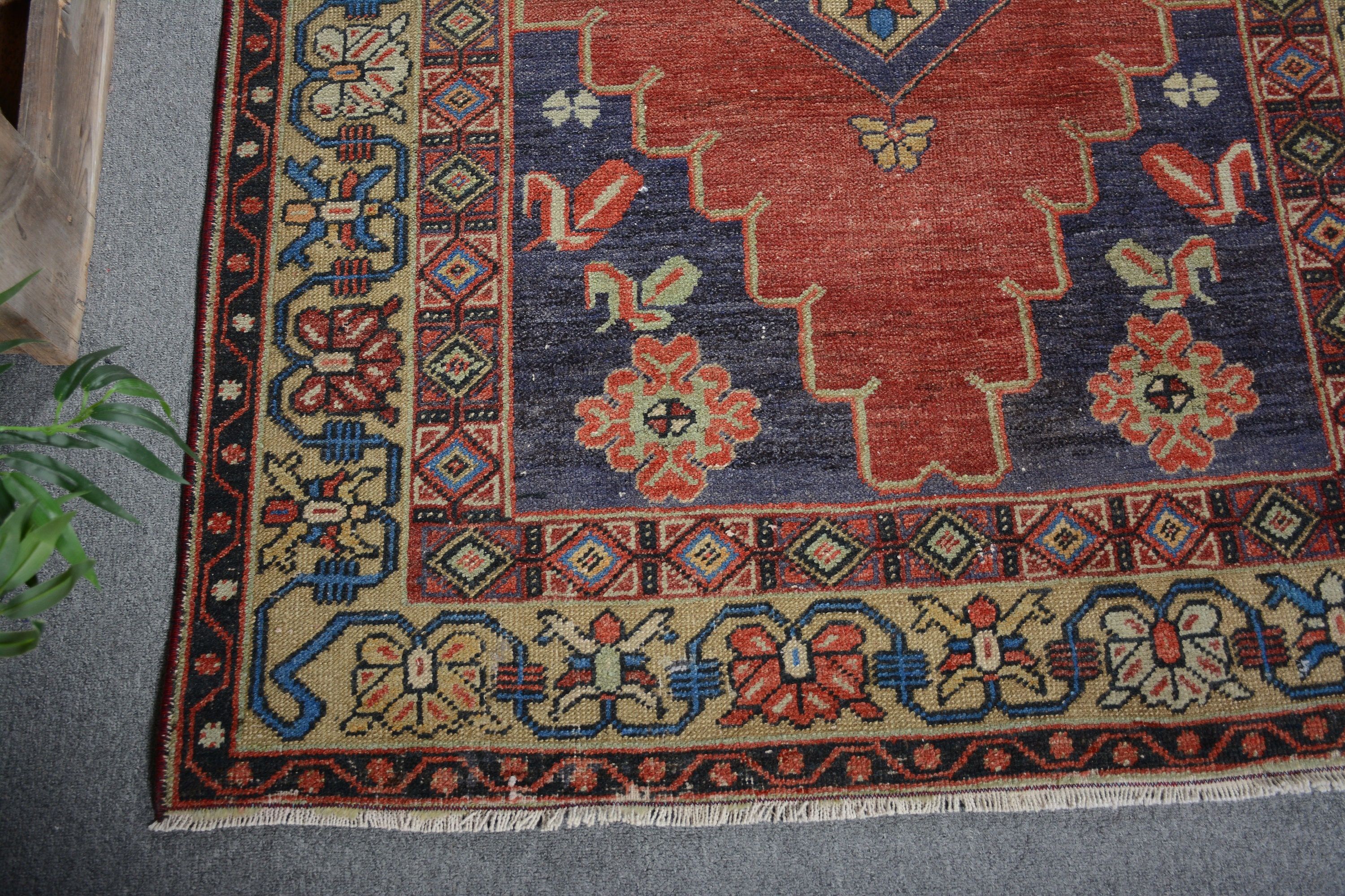 Kitchen Rug, Vintage Rug, Vintage Decor Rug, Wool Rug, Rugs for Area, Dining Room Rugs, Floor Rug, Turkish Rug, 3.9x7.9 ft Area Rugs