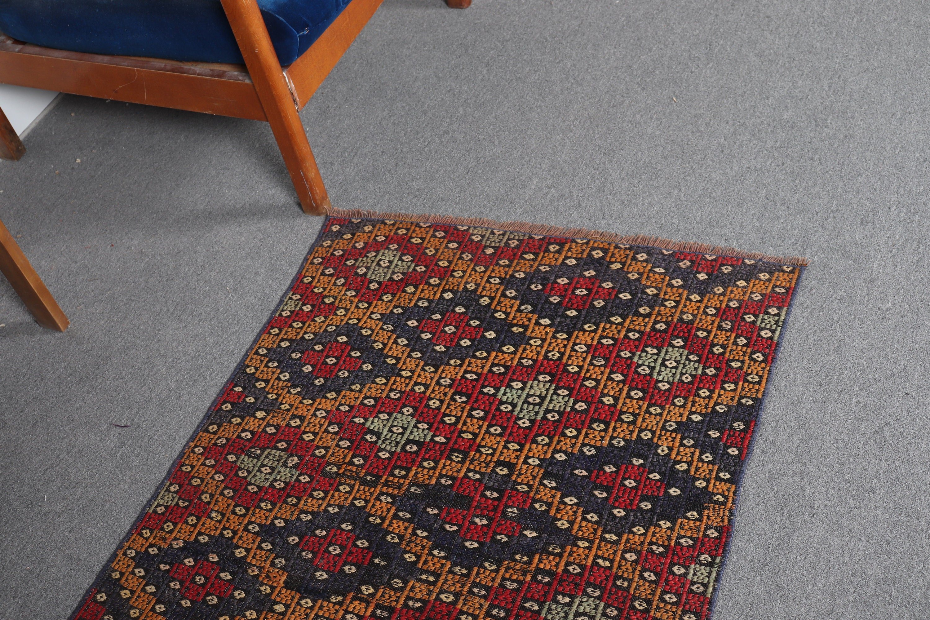 Banyo Halıları, Kilim, Türk Halısı, Vintage Halılar, Oushak Halısı, Turuncu Mutfak Halıları, Sanat Halısı, 2,6x3,7 ft Küçük Halılar, Çocuk Halısı