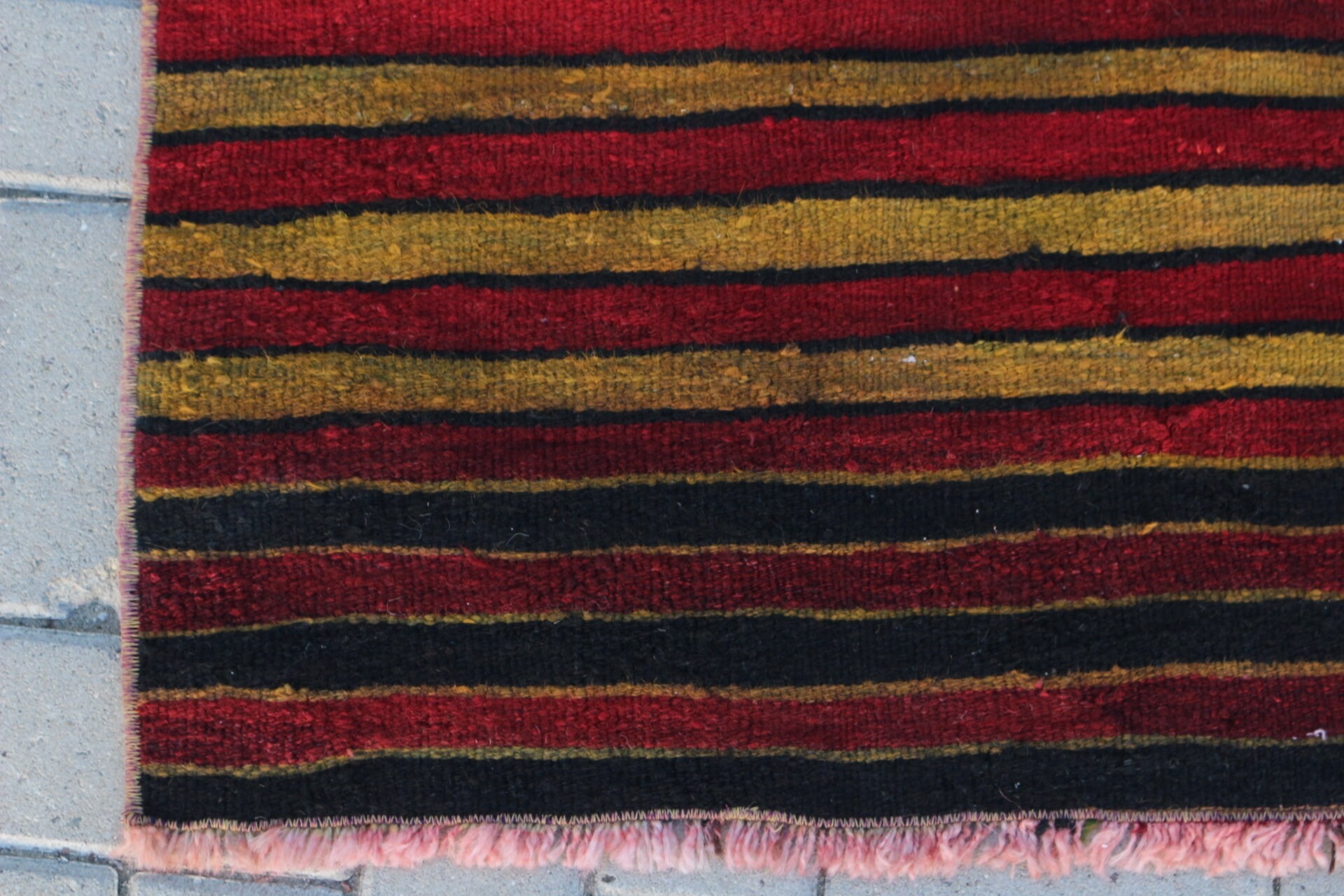 Kırmızı Oryantal Halı, Vintage Halı, Mutfak Halıları, Yer Halıları, Mutfak Halısı, Anadolu Halısı, Kilim, Türk Halısı, 3.2x10.2 ft Yolluk Halısı