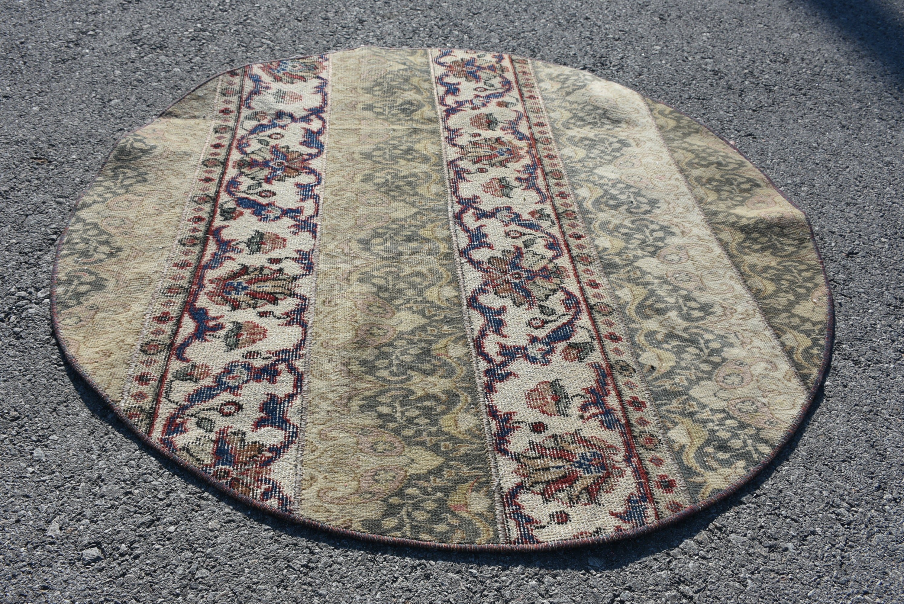 Vintage Halılar, Mutfak Halısı, Giriş Halıları, Banyo Halıları, Mavi Yün Halı, 3,7x3,7 ft Küçük Halılar, Türk Halısı, Yün Halı