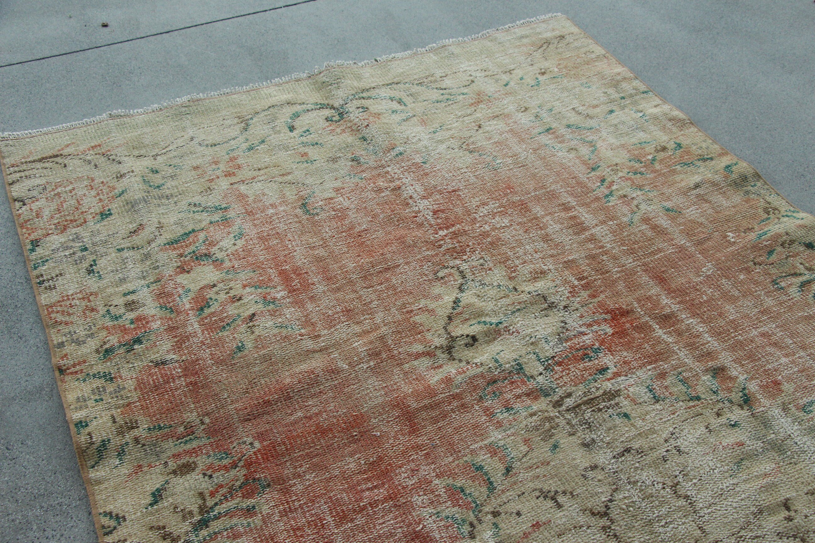 Red Anatolian Rug, Oriental Rug, Bedroom Rug, Antique Rugs, Handwoven Rug, Vintage Rug, 4.7x9.2 ft Large Rug, Turkish Rug, Living Room Rug