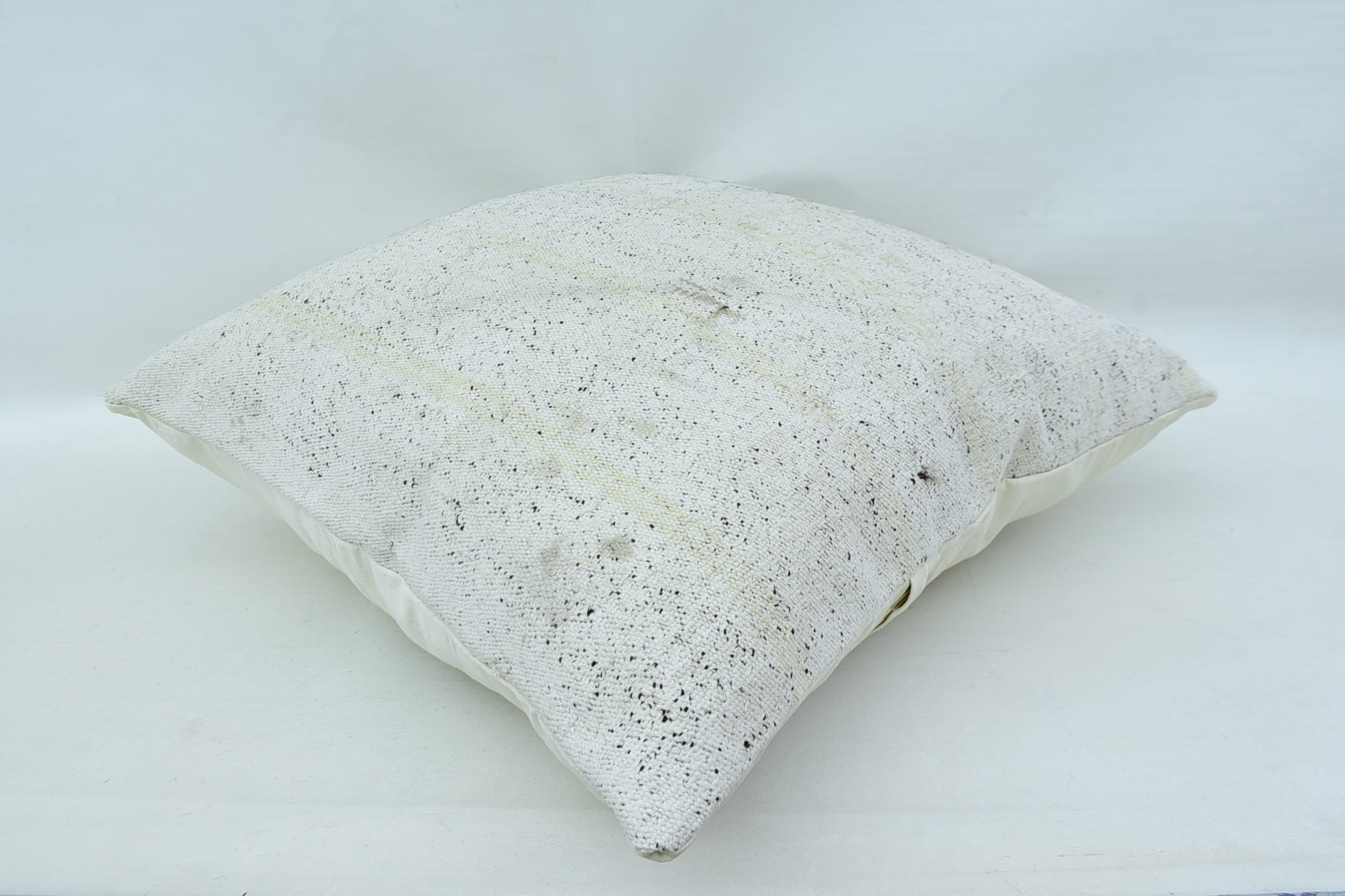 28"x28" Beyaz Yastık Kılıfı, Vintage Kilim Kırlent, Antika Yastıklar, Vintage Yastık, Bohem Yastık Yastık Kılıfı