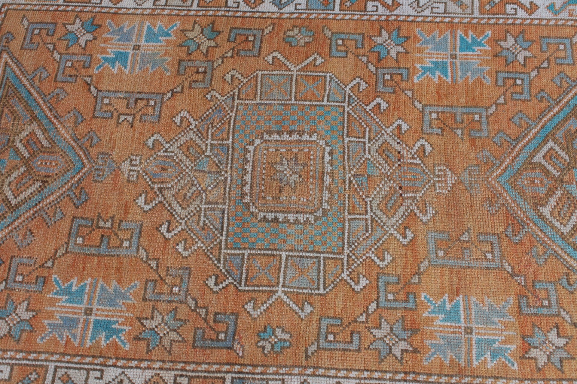 Entry Rug, Vintage Rug, Turkish Rug, 4x6 ft Accent Rug, Rugs for Entry, Cool Rug, Home Decor Rug, Bedroom Rug, Orange Moroccan Rugs