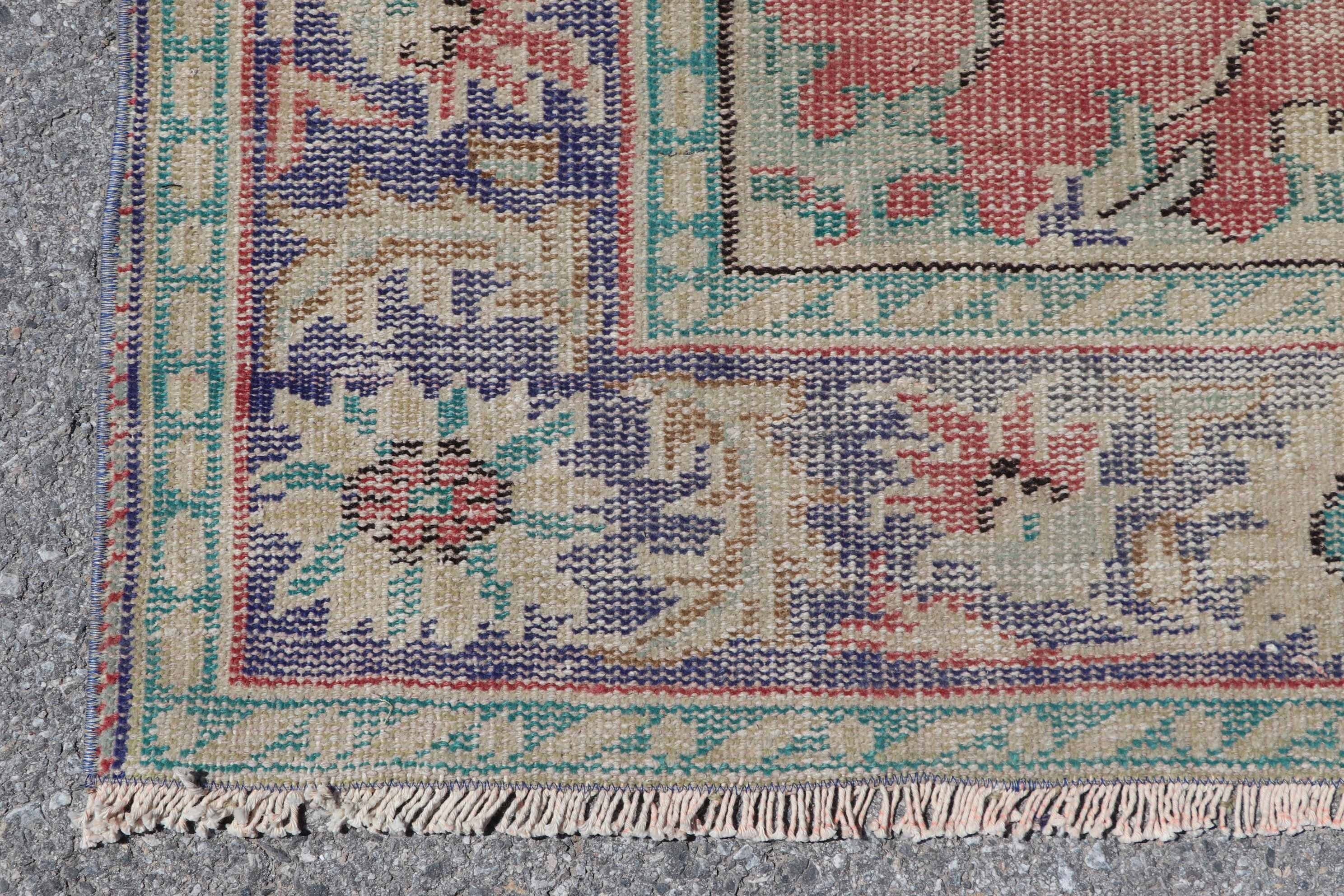 Oushak Halıları, Türk Halıları, Yatak Odası Halısı, 6.4x10.3 ft Büyük Halı, Kırmızı Soğuk Halı, Oturma Odası Halıları, Vintage Halı, Mutfak Halısı, Salon Halıları