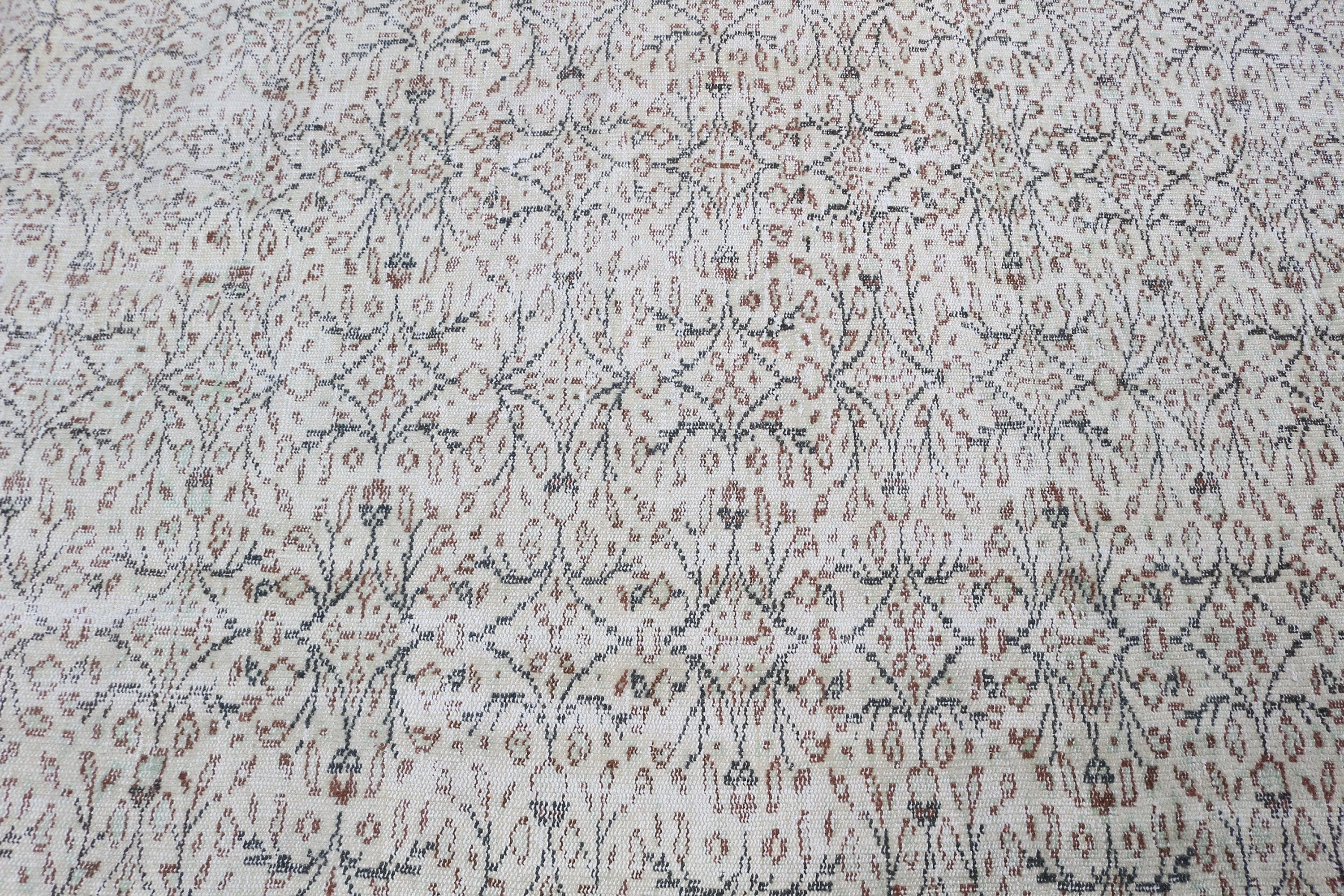 Beige Antique Rug, Dining Room Rugs, 4.1x8.5 ft Area Rugs, Cool Rug, Distressed Rug, Vintage Rug, Nursery Rug, Moroccan Rugs, Turkish Rugs