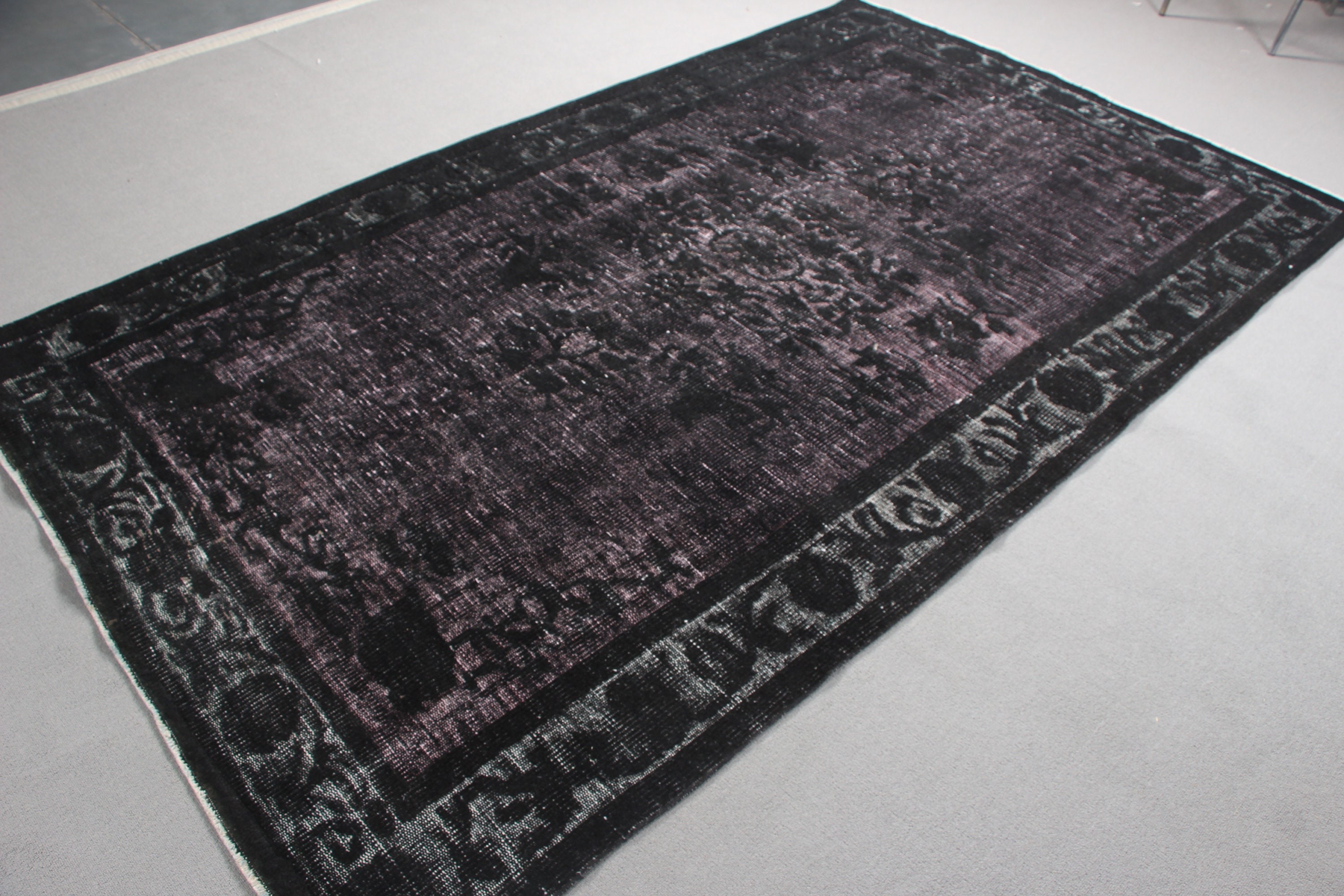 Oriental Rug, Handwoven Rugs, Bedroom Rugs, Black Anatolian Rugs, 5.4x9.2 ft Large Rugs, Turkish Rug, Dining Room Rugs, Vintage Rug