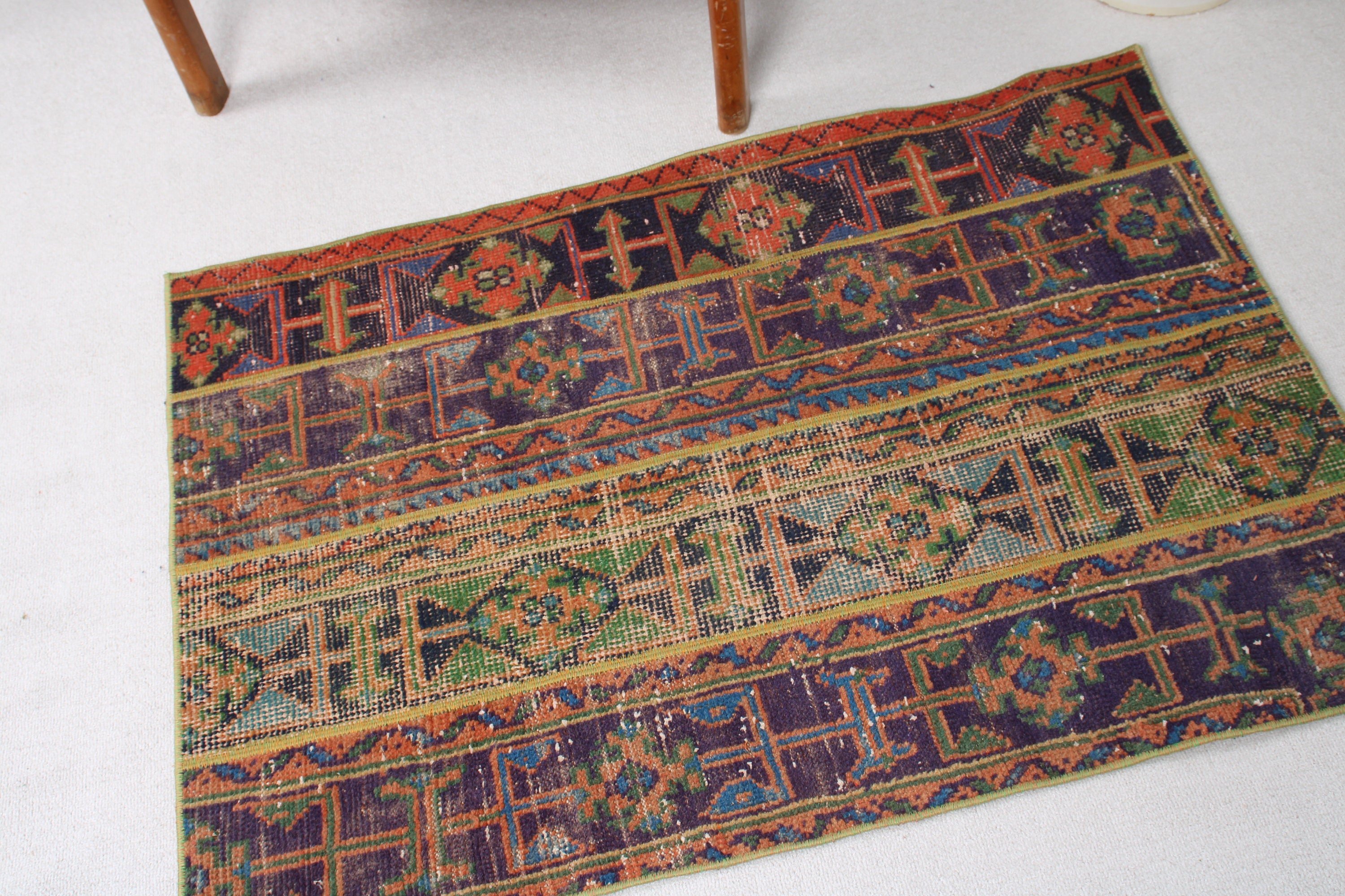 Bathroom Rugs, Turkey Rugs, Small Area Rugs, Blue  2.6x3.7 ft Small Rugs, Statement Rug, Vintage Rugs, Turkish Rugs, Wool Rugs