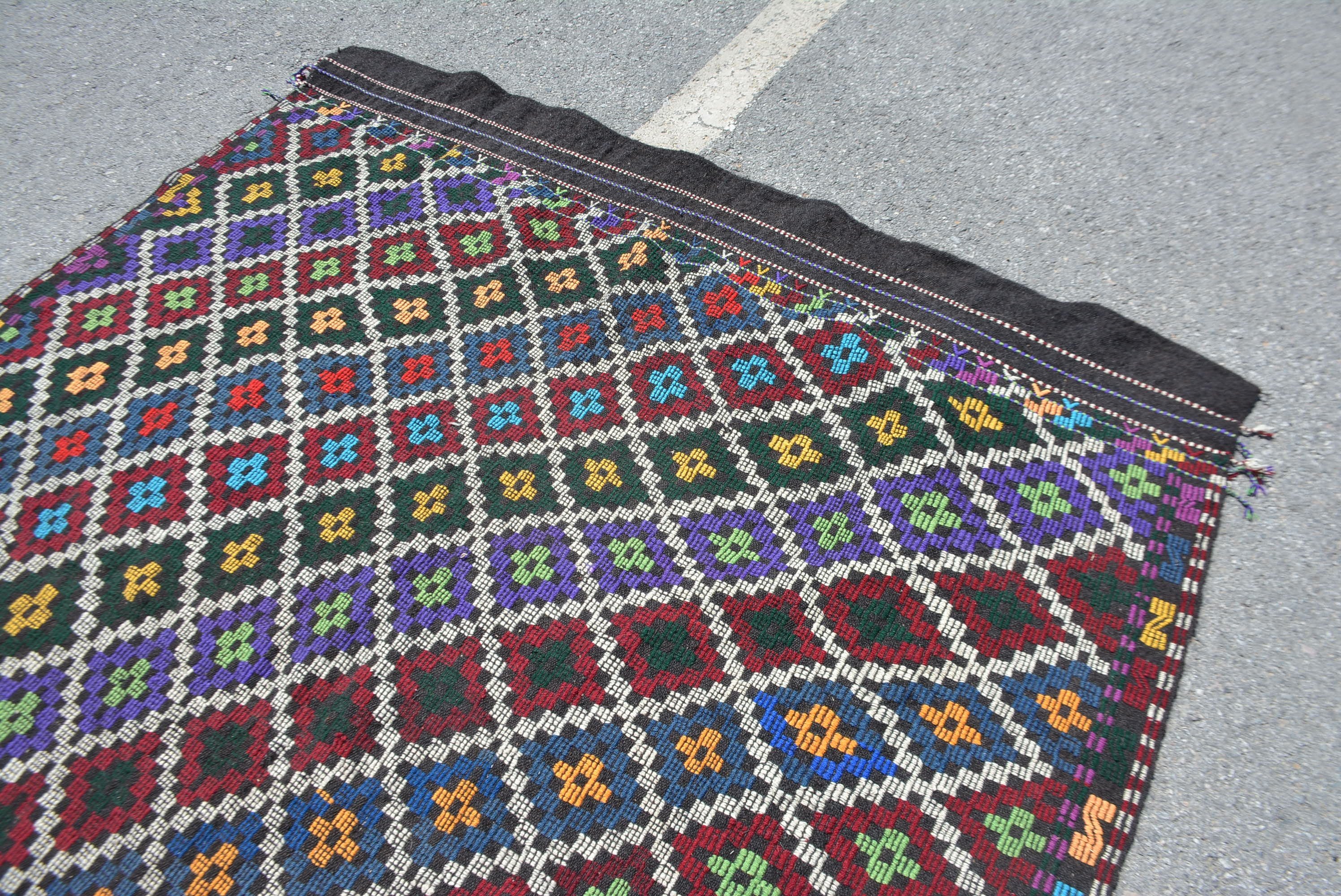 Living Room Rug, 6.3x7.9 ft Large Rug, Dining Room Rug, Anatolian Rug, Kilim, Turkish Rug, Vintage Rug, Oriental Rugs, Outdoor Rug
