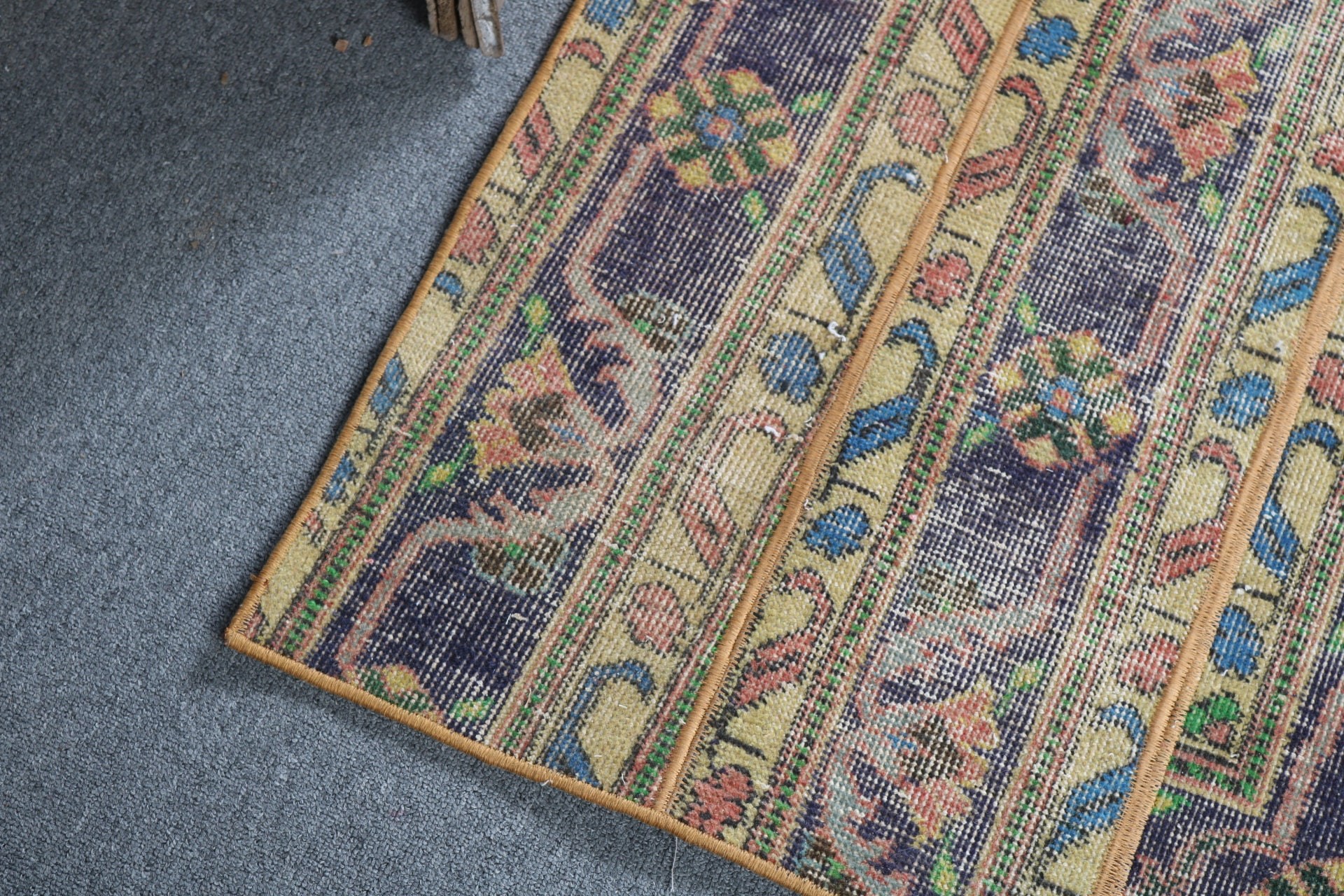 Oushak Halı, Çocuk Halısı, Ev Dekorasyonu Halısı, Türk Halısı, Sarı Soğuk Halı, Boho Accent Halıları, Türkiye Halısı, 2,9x5,4 ft Accent Halıları, Vintage Halılar