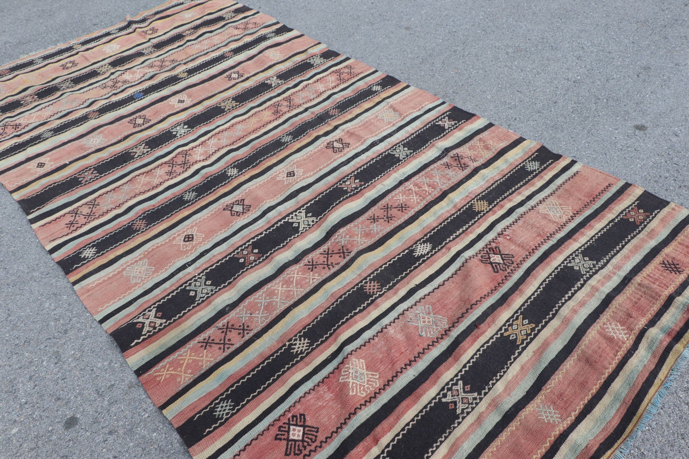 Turkish Rugs, Living Room Rug, Dining Room Rug, Kilim, Home Decor Rug, 5.4x10.9 ft Large Rug, Vintage Rug, Oushak Rugs, Bronze Floor Rugs