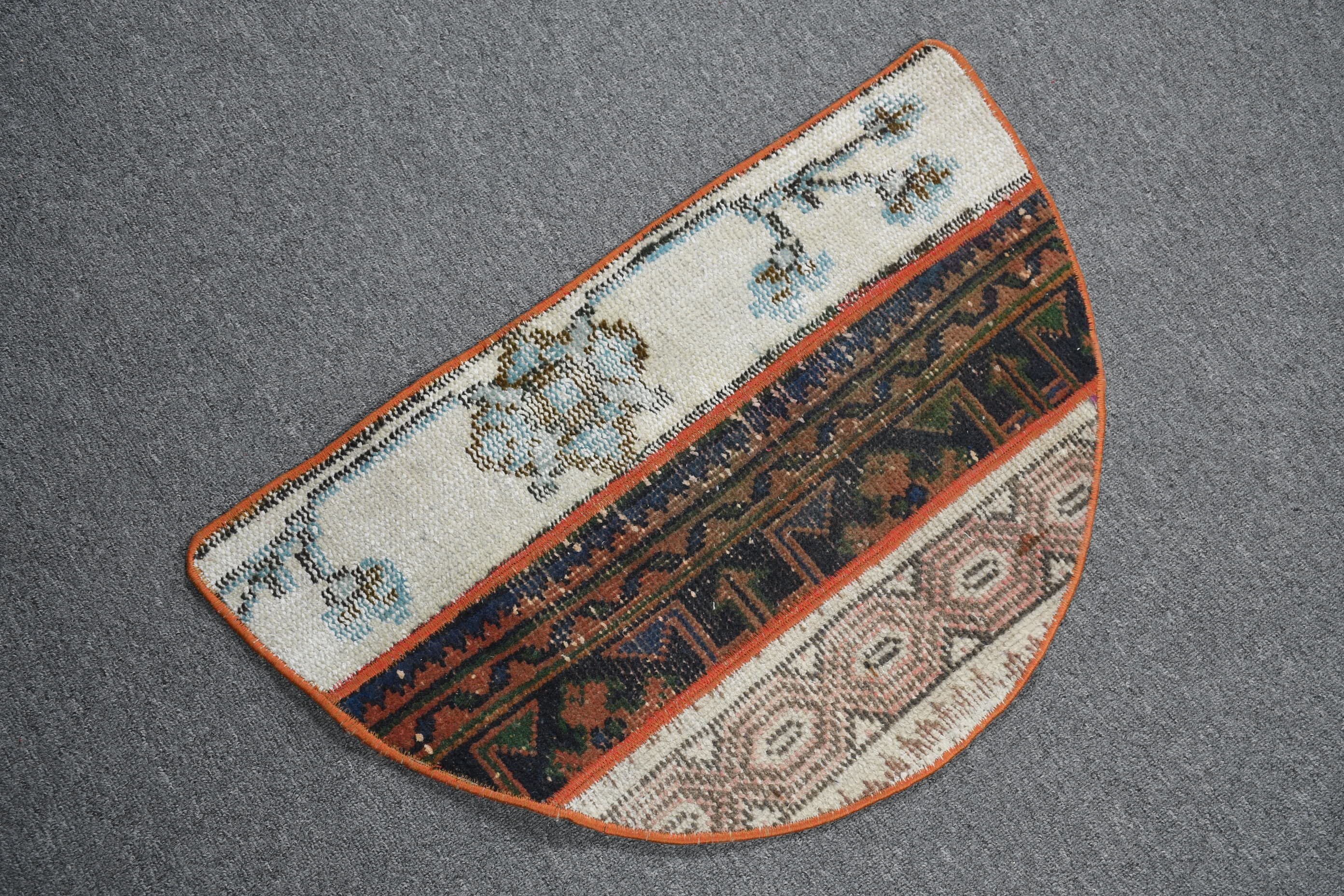 Türk Halısı, Yatak Odası Halısı, Etnik Halı, 1.5x2.5 ft Küçük Halı, Bej Mutfak Halısı, Yatak Odası Halıları, Vintage Halı, Yer Halısı