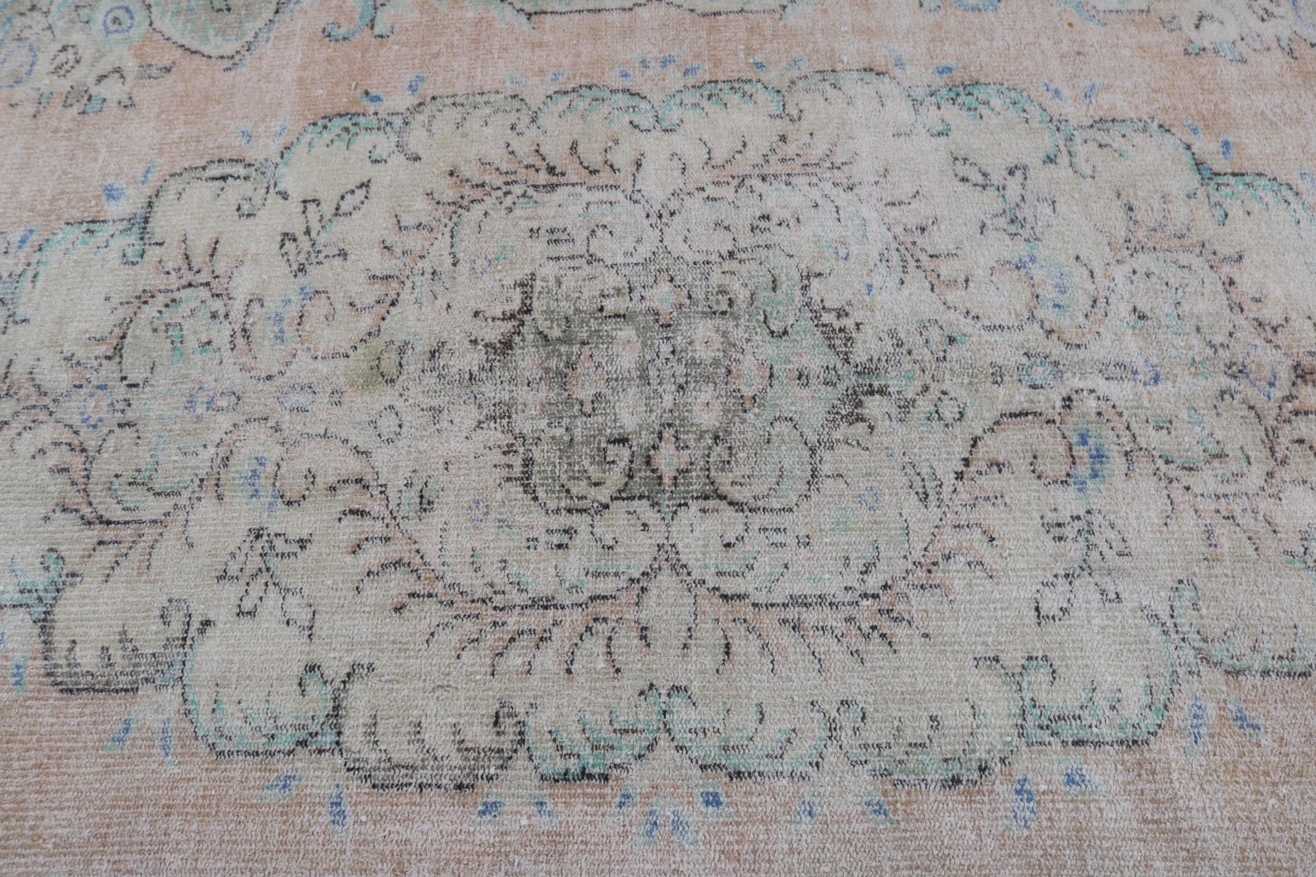 Turuncu Ev Dekor Halıları, El Dokuma Halı, Vintage Halı, Türk Halısı, Açıklama Halısı, Büyük Boho Halıları, 5.6x8.9 ft Büyük Halı, Oturma Odası Halıları