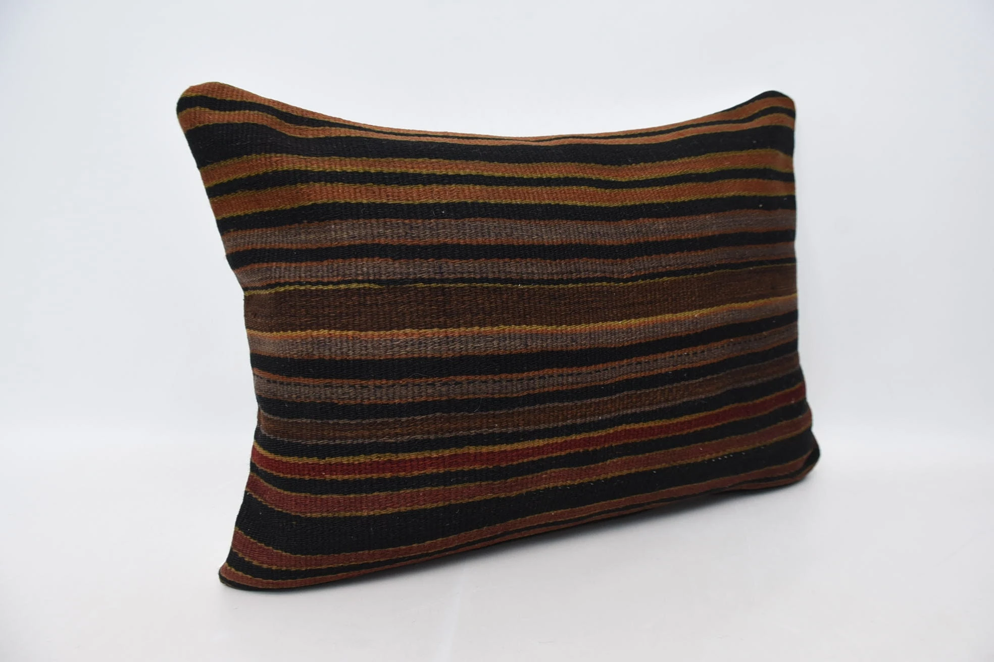 Aztec Pillow, Kilim Pillow Cover, Throw Kilim Pillow, Shabby Chic Pillow Sham, 20"x28" Brown Pillow Sham, Boho Pillow, Nomadic Cushion