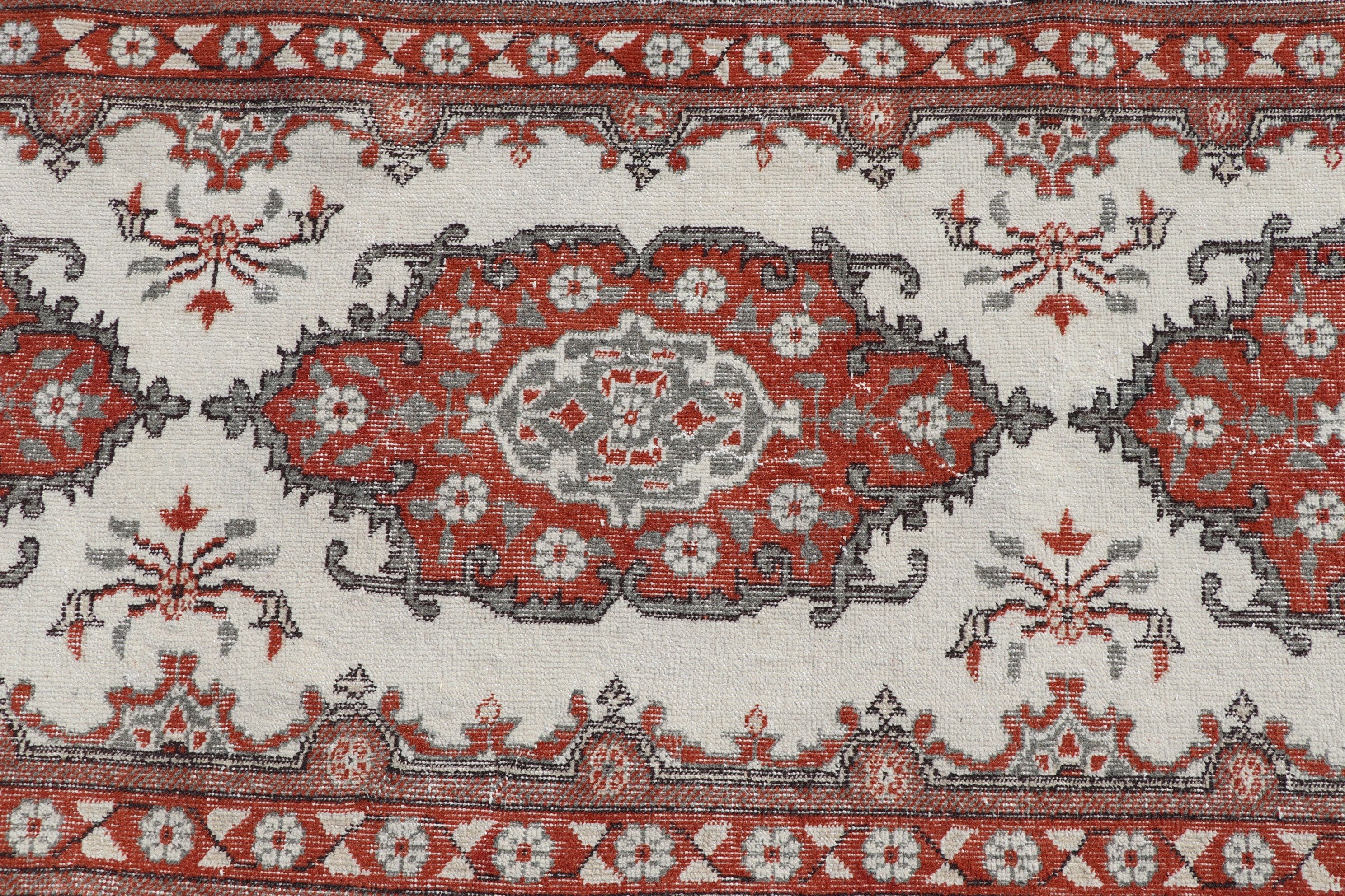 Hallway Rugs, Anatolian Rug, 2.7x12.1 ft Runner Rugs, Turkish Rug, Vintage Rugs, Rugs for Hallway, Cool Rugs, Pale Rug, White Oriental Rugs