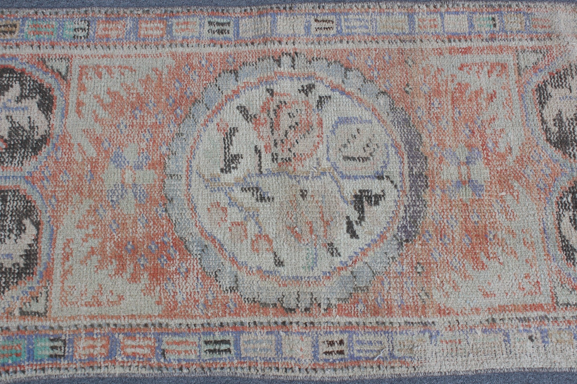 Türk Halısı, Kırmızı 2.1x4.2 ft Küçük Halı, Banyo Halısı, Yatak Odası Halısı, Banyo Halısı, Çocuk Odası Halıları, Oryantal Halı, Vintage Halı