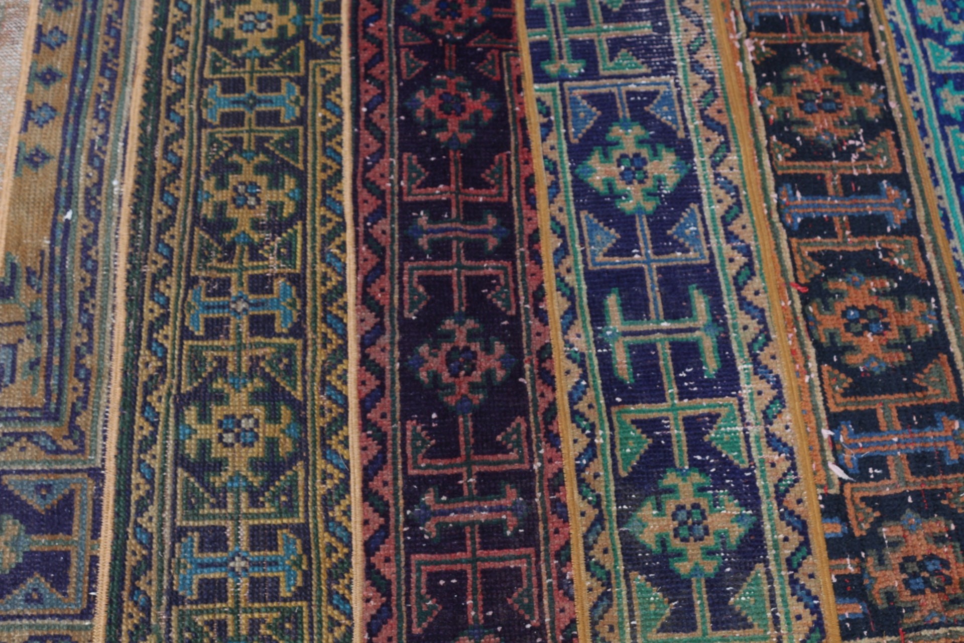 Turkish Rug, Vintage Rugs, Bedroom Rug, 3x4.9 ft Small Rug, Oriental Rug, Moroccan Rugs, Rugs for Bedroom, Entry Rug, Green Oriental Rugs